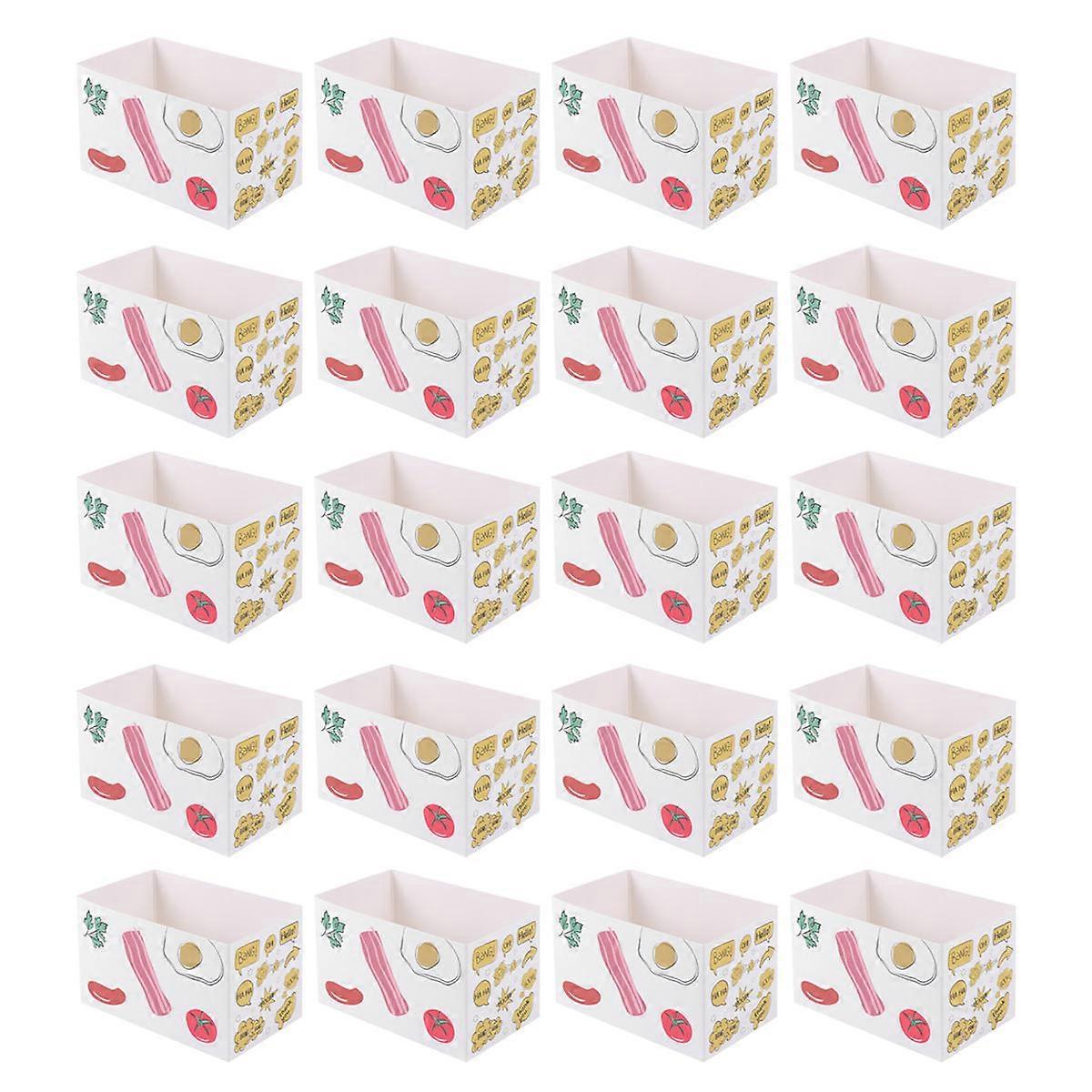 Bakery Boxes Small Sandwich Containers Material For Restaurant Catering 20Pcs