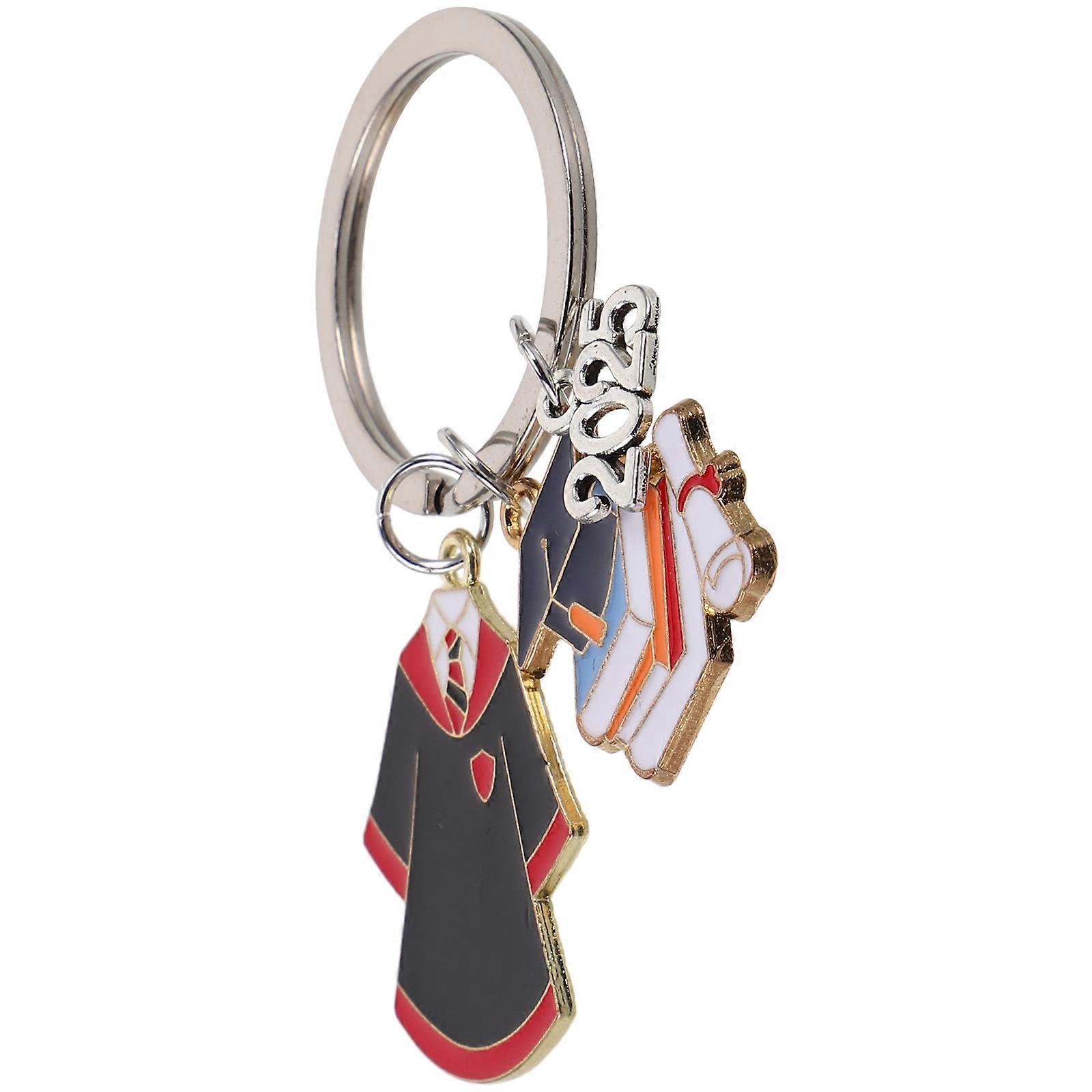 Class of 2025 Graduation Keychain with Enamel Charm Made of Zinc Alloy Multi Color for Decoration