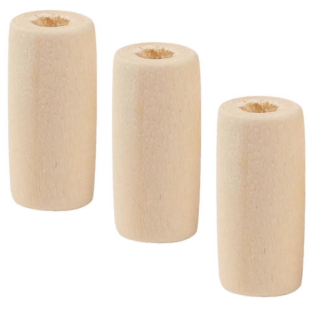 Natural Wood – 100pcs Smooth Grain Wooden Beads for DIY Jewelry, Crafts, Necklaces, Bracelets & Home Decor Projects – Handmade Beading Accessories