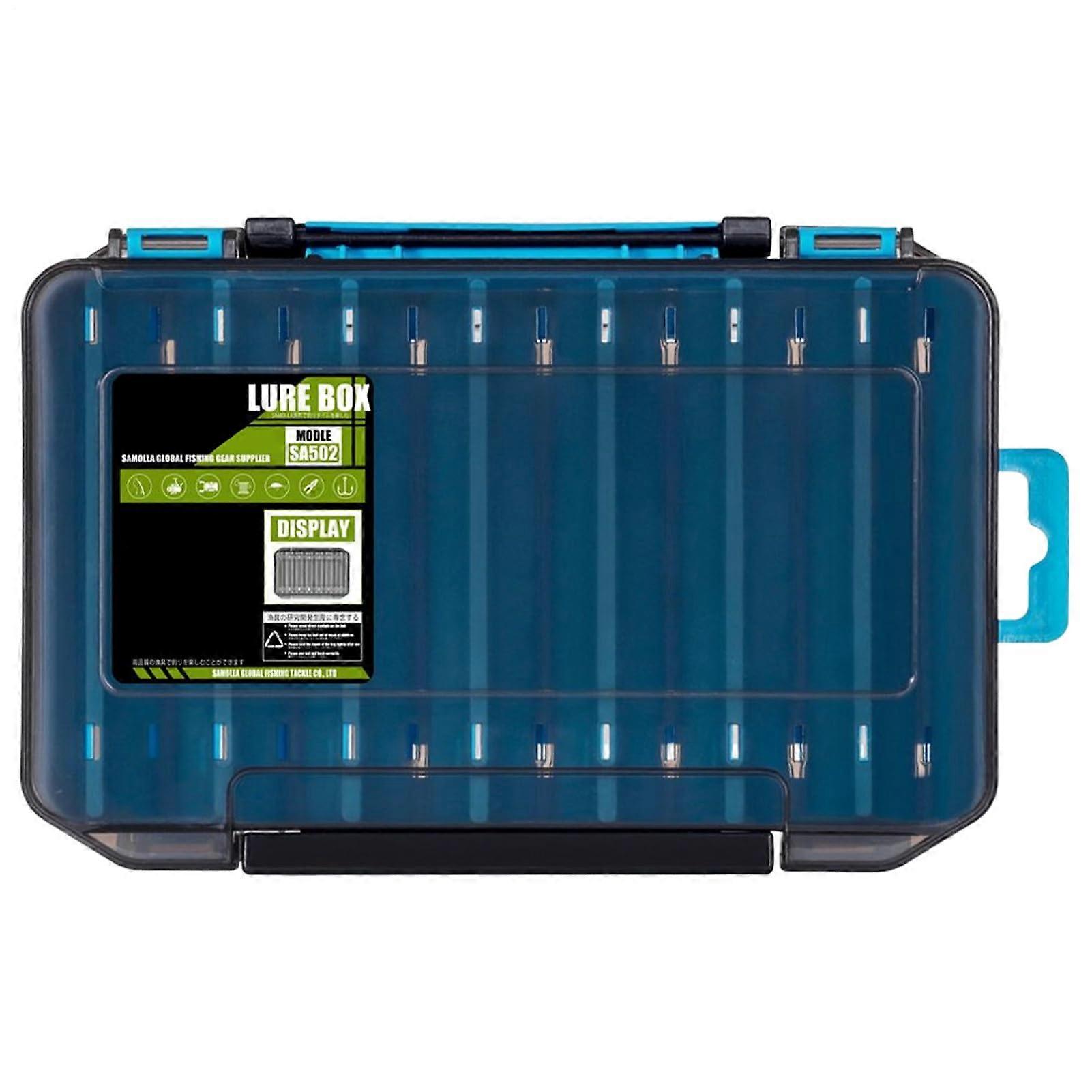 Tackle Box, Outdoor Fishing Bait Box, Transparent, Adjustable Dividers, Clear Storage for Baits, Hooks