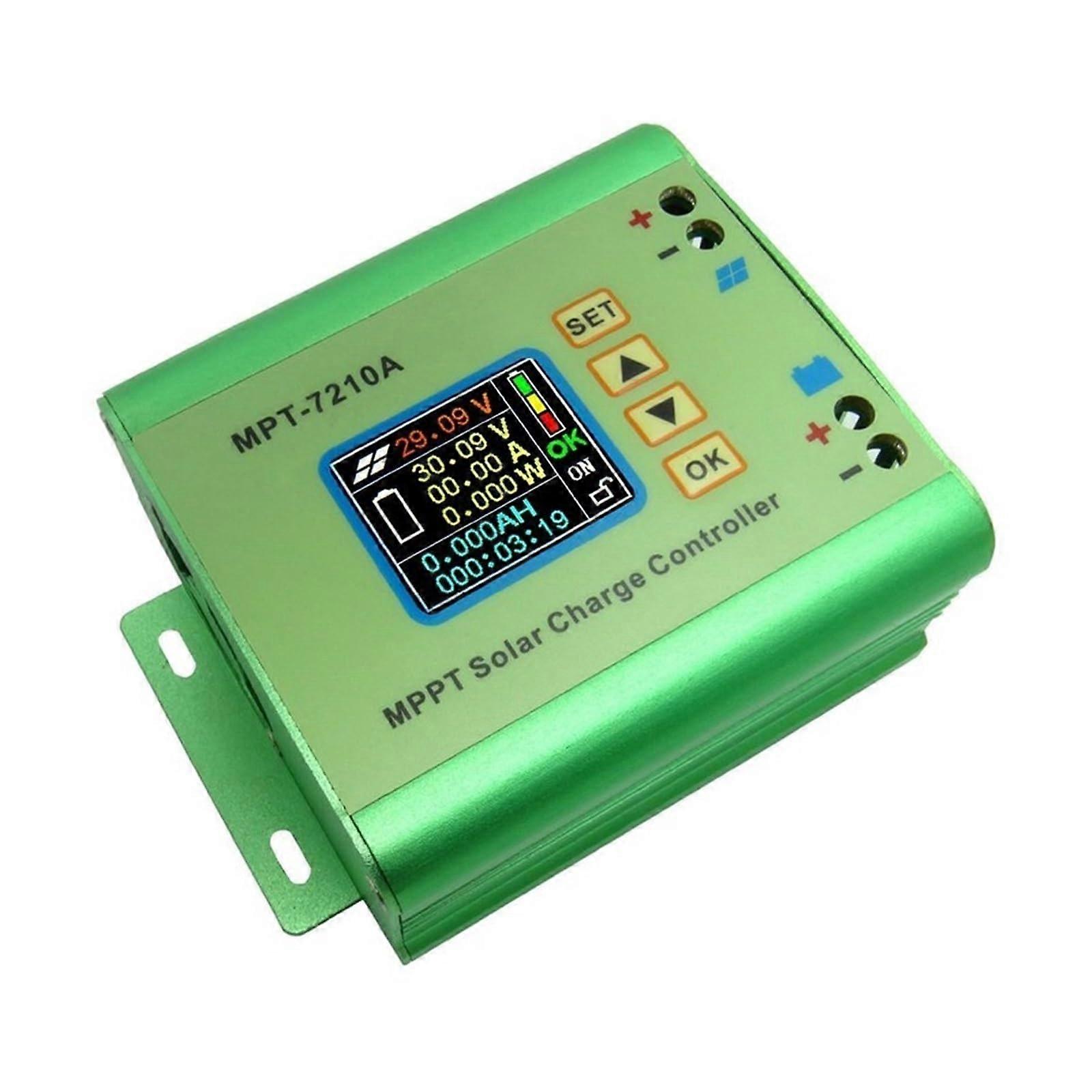MPT7210A Color LCD Display MPPT Solar Panel Charge Controller 24/36/48/60/72V Boost Solar Battery Controller