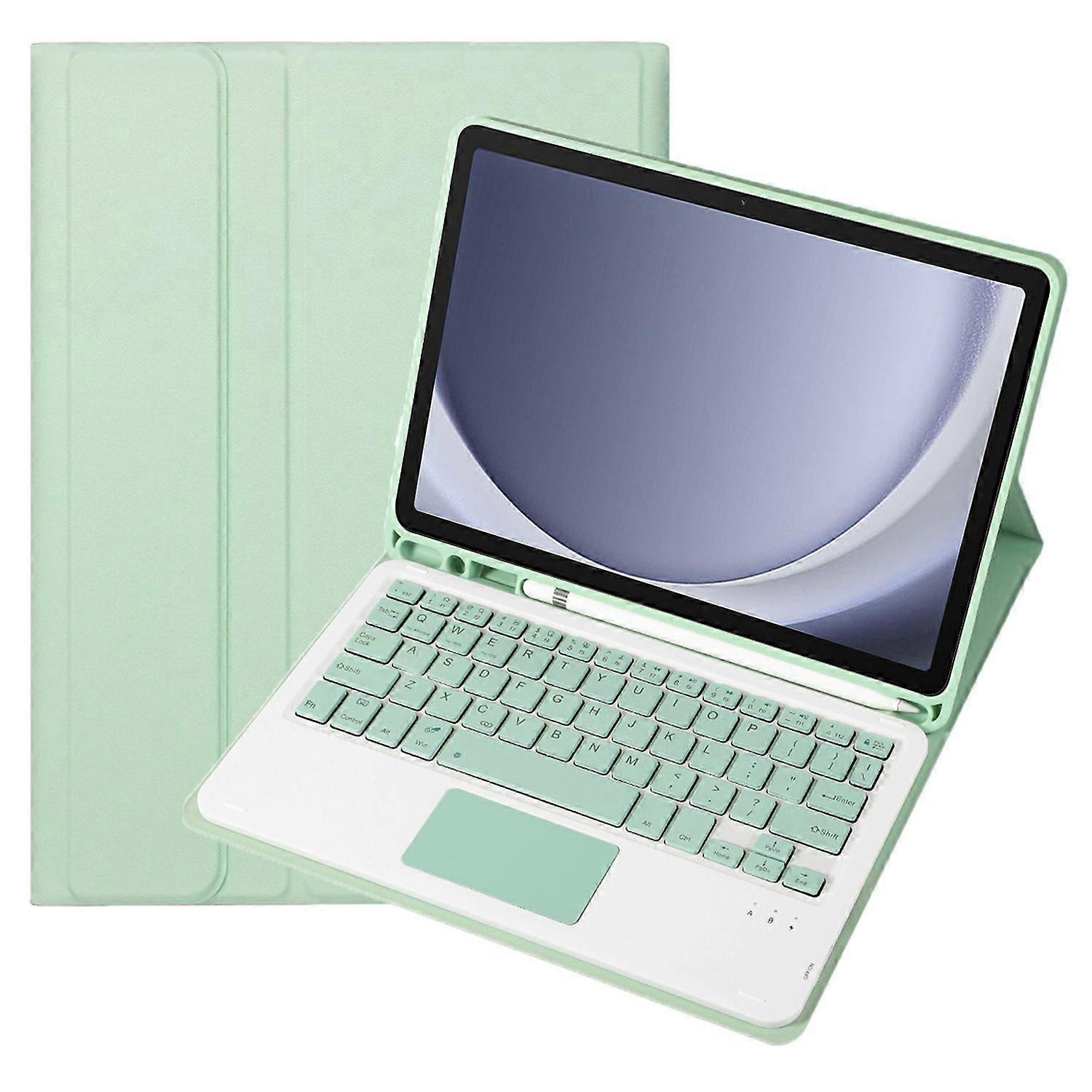 A09B-A For Samsung Galaxy Tab A9  X210 X215 X216 Leather Case Touchpad Bluetooth-compatible Keyboard