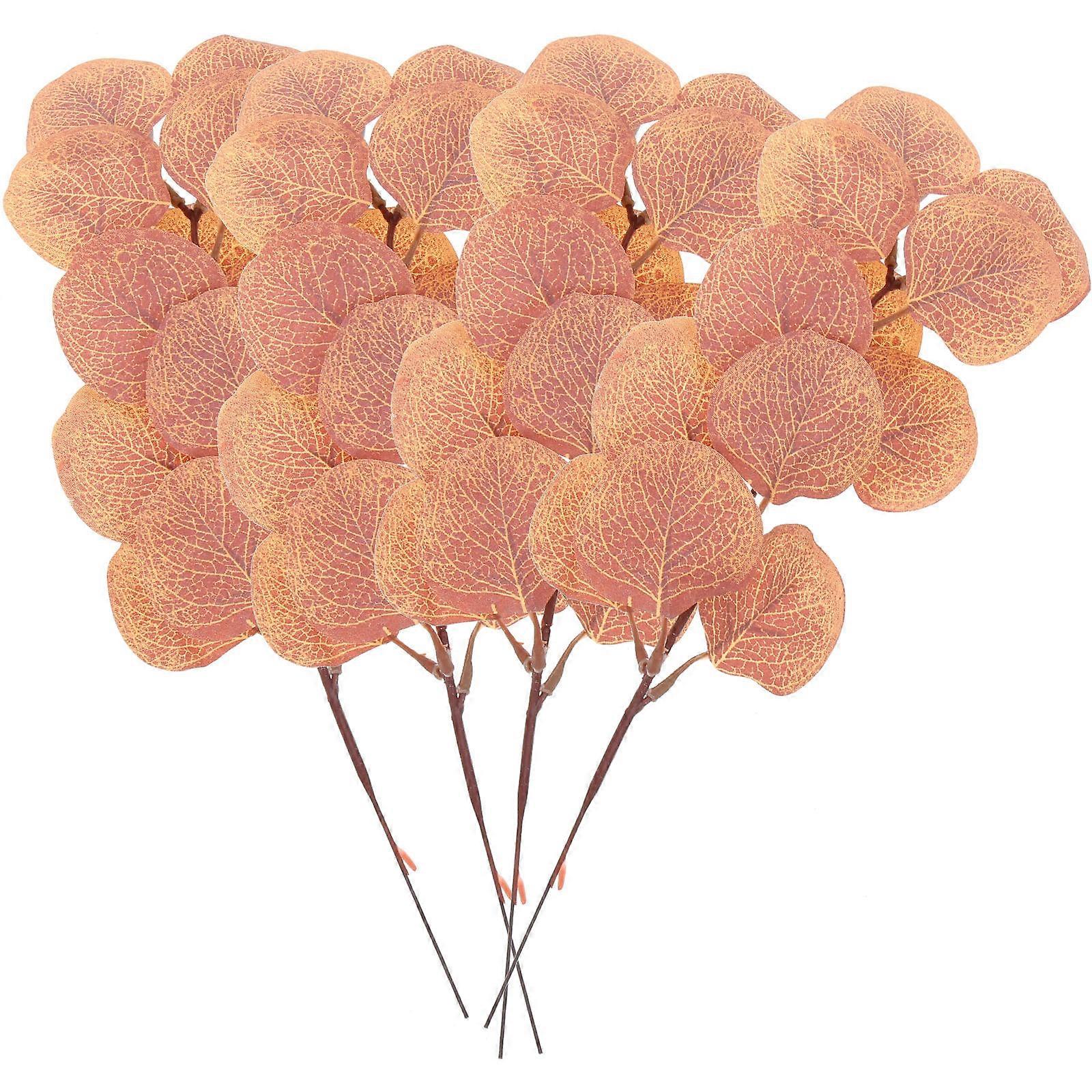 Simulation Eucalyptus Leaves Vivid Feel Home Decor Office Decor 4Pcs