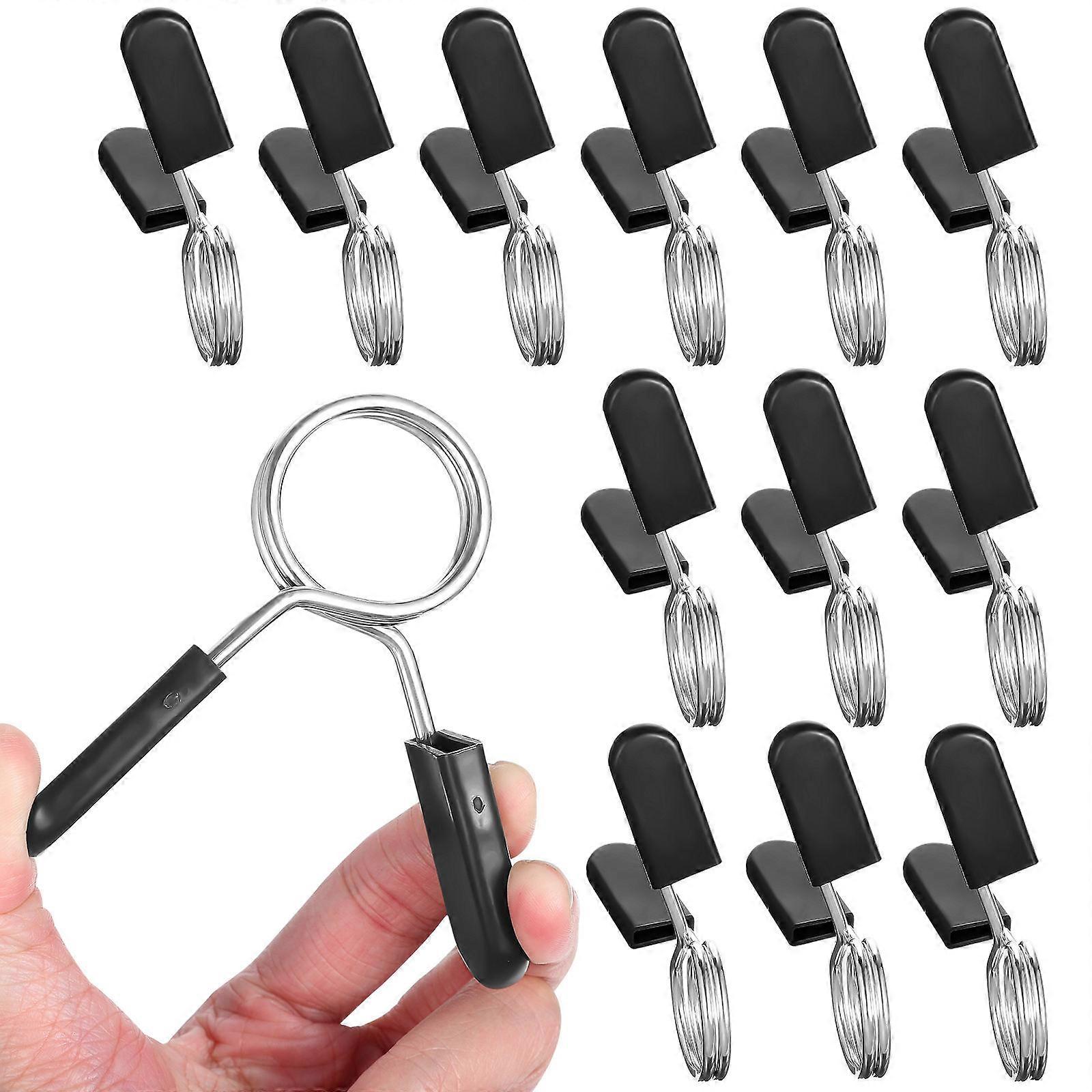 Durable Stainless Steel Dumbbell Bar Clips for Barbells Multi Color 12 Pieces 0.5 Inch