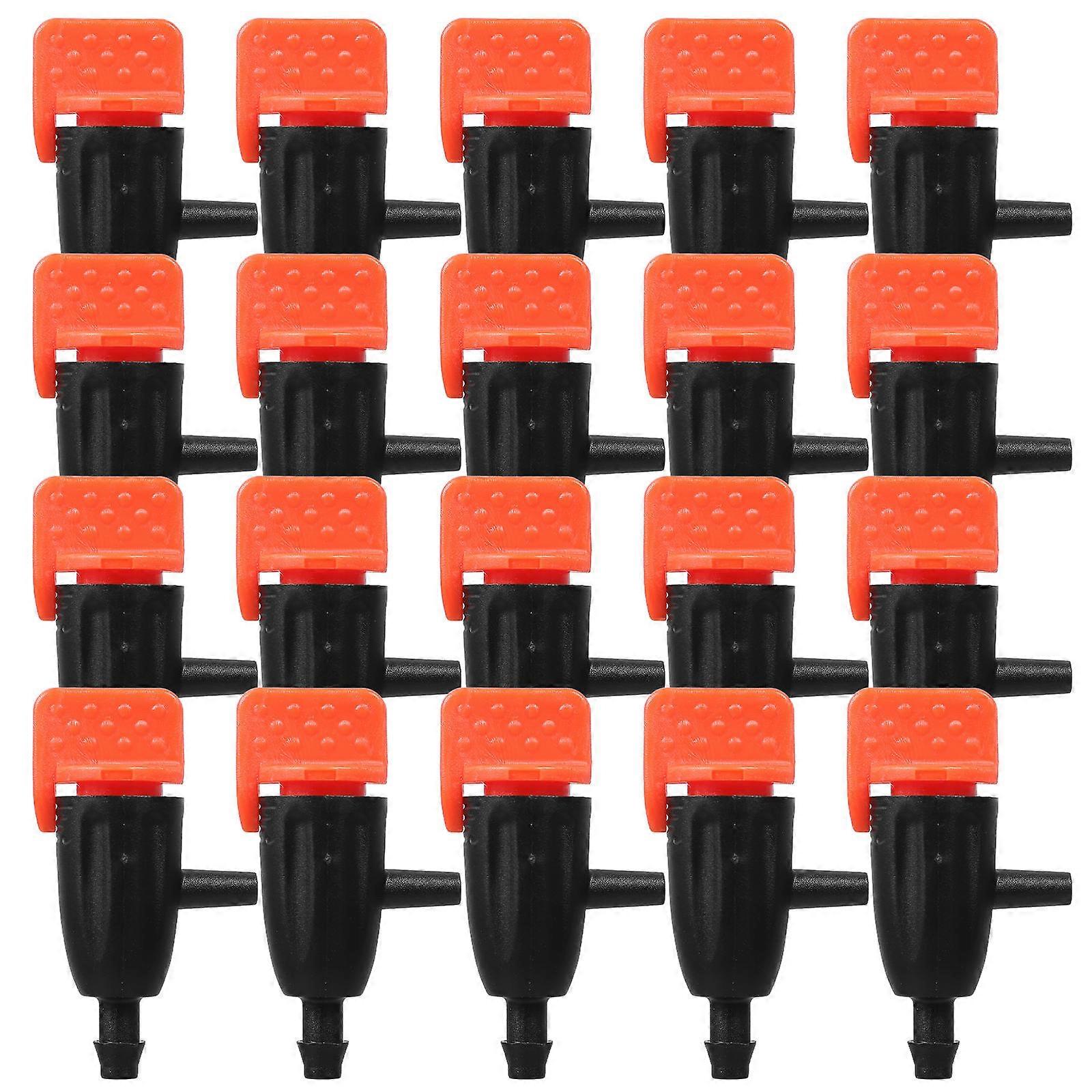 هيموتون 30 قطعة من المقطرات القابلة للتعديل الرشاشات بواعث لنظام الري بالتنقيط في حدائق الخضروات أسرة الزهور الأعشاب في الحديقة