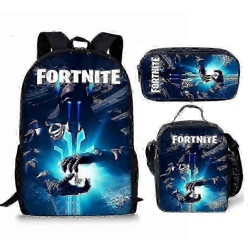 Fortnite τυπωμένη σχολική τσάντα παιδικό σακίδιο ή τσάντα ή τσάντα στυλό ή σετ τριών τεμαχίων