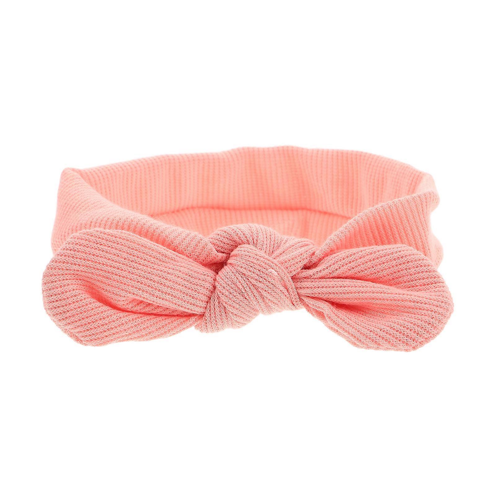 Newborn Headbands With Bows Suitable for Celebrations Comfortable Design Soft Pink 16.00X4.00X1.00CM 1Set
