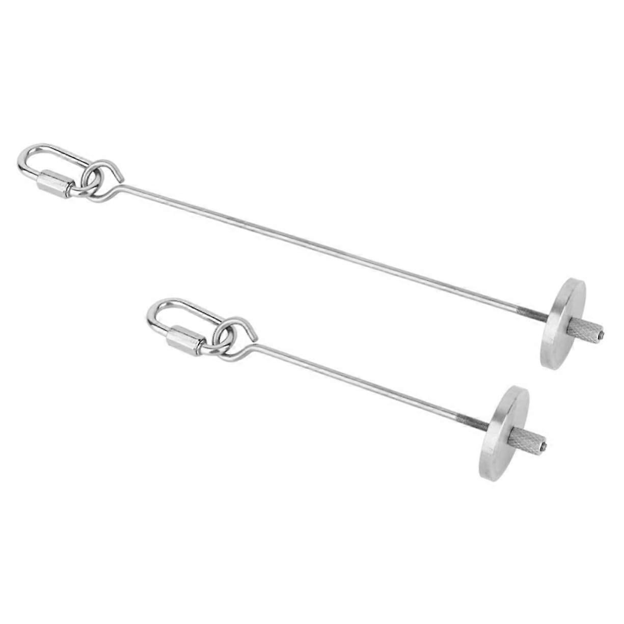 Stainless Steel Fruit Forks for Birds - 2-Pack Durable Parrot Feeding Utensils, Multi-Purpose Cage Accessories for Small Pets