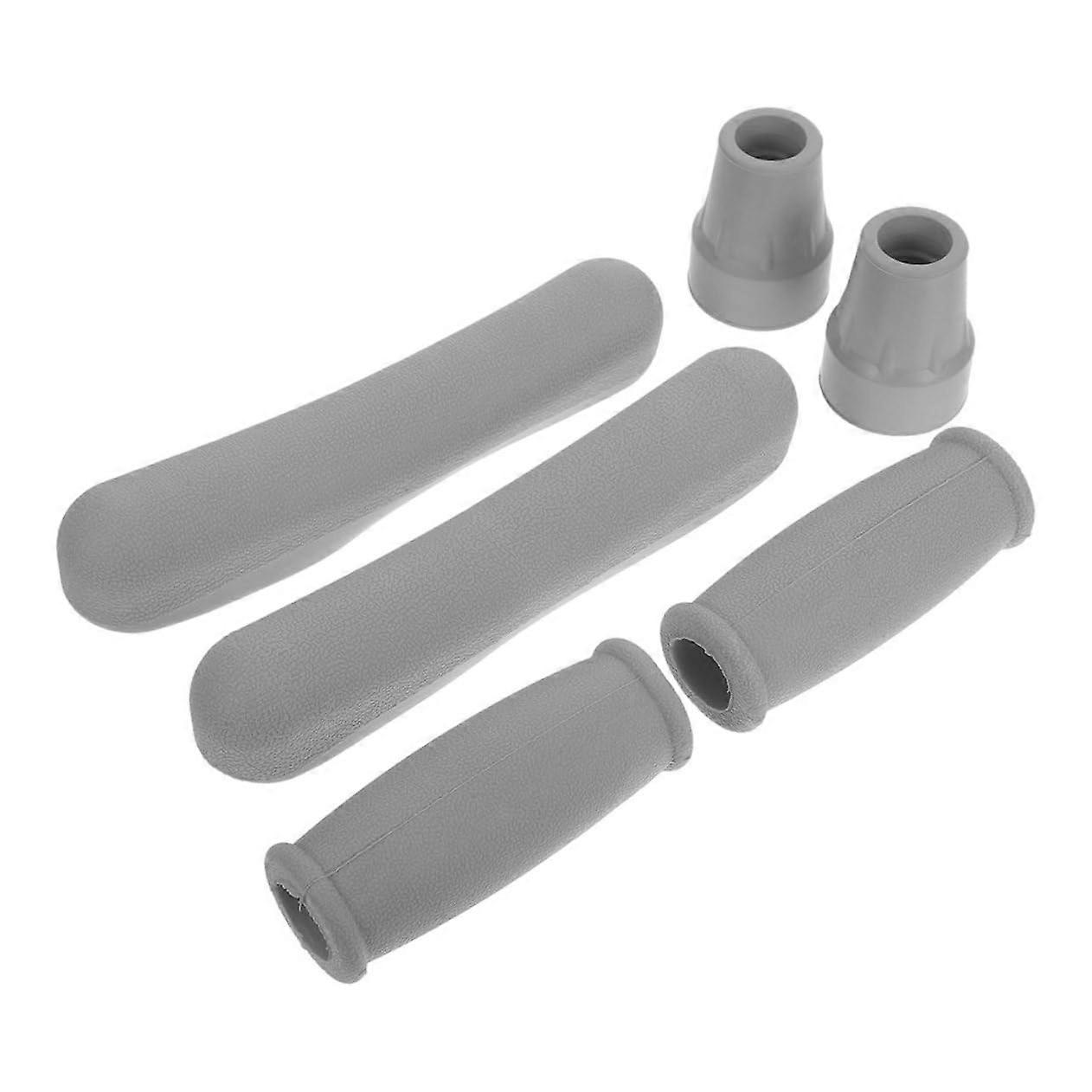 1 set of crutch accessories, walking stick foot pads, replacement rubber tips, handle covers
