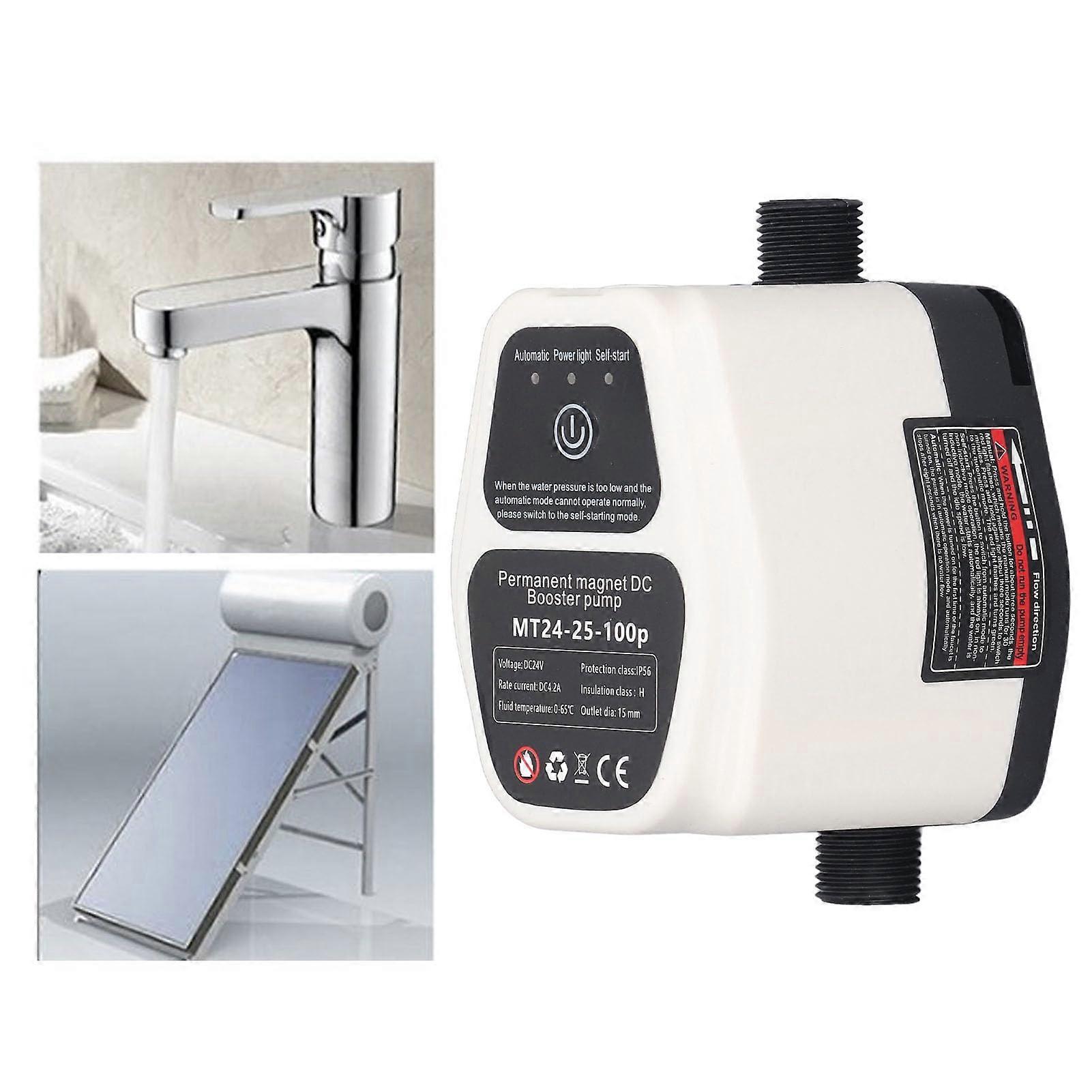 100W 24V 25L Booster Pump, Fully Automatic, Intelligent Detection, Quiet (EU Plug 100240V)