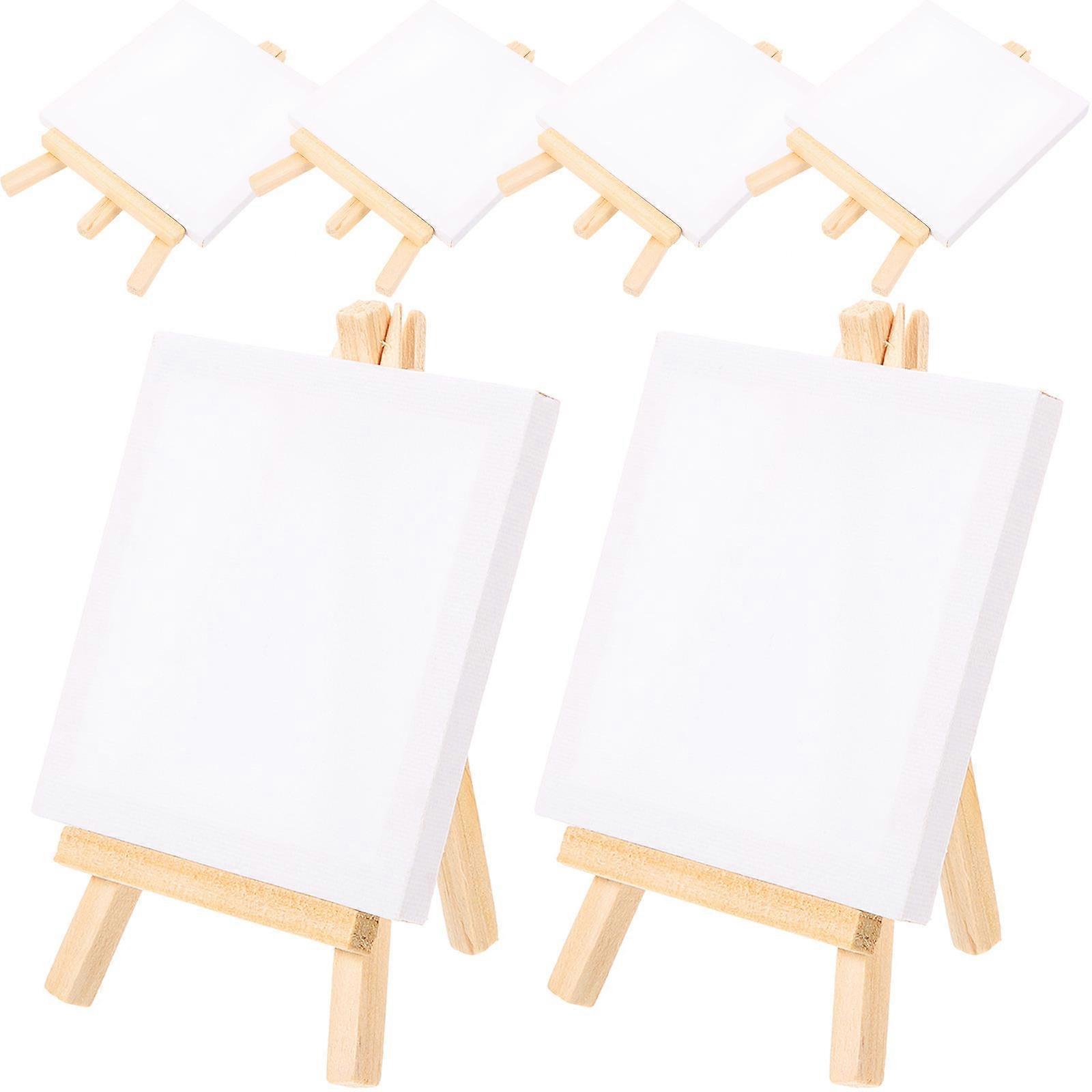 Easels For Painting Mini Canvases Decorative Set 1 Set White 14.5x10cm Simple Multi-Function