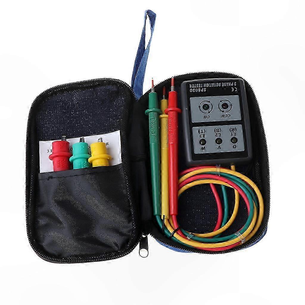 for Smart Digital Phase Rotation with LED Indicator Tester Meters SP8030 New