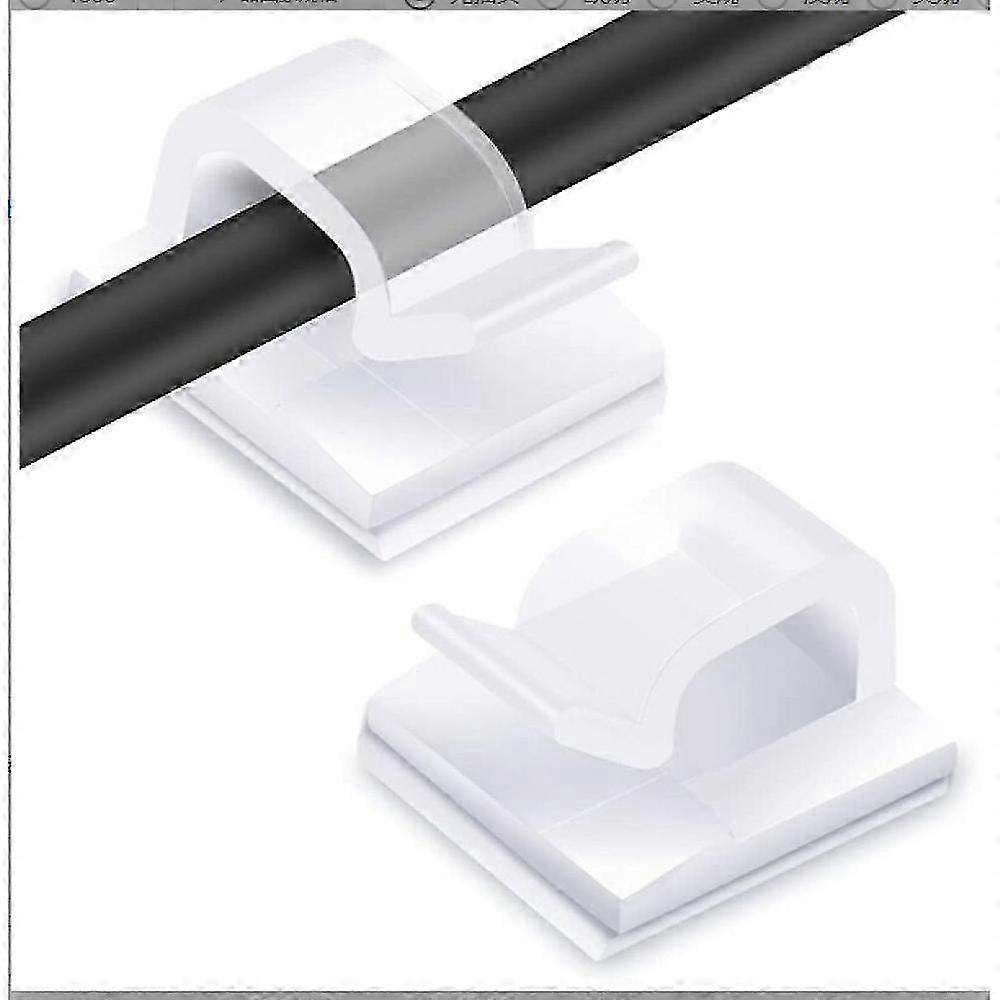 Adhesive Cable Clips for Electric Cable Management - Organize & Secure Wires with Easy-to-Use Holder Clips