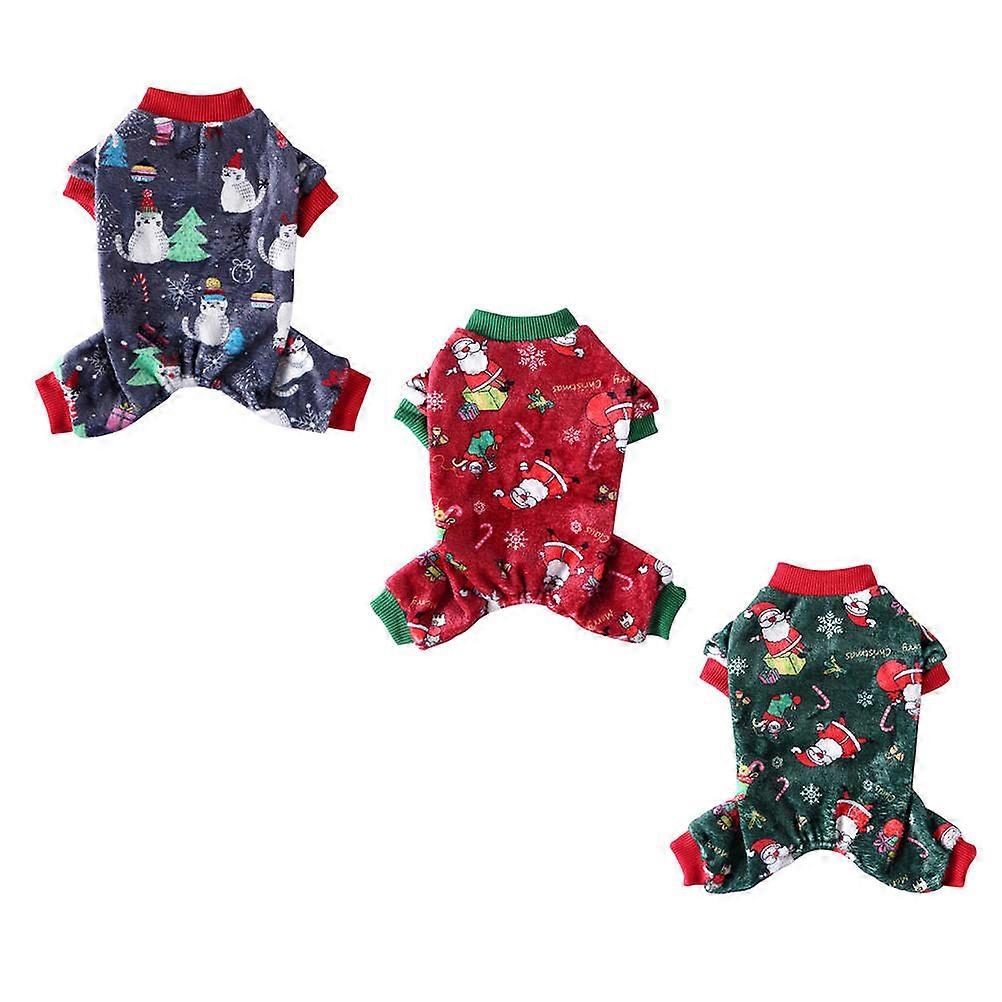Lovely Pet Outfit 3Pcs For Dogs 4 Legs Design Assorted Color Tidy Environment Cold Days