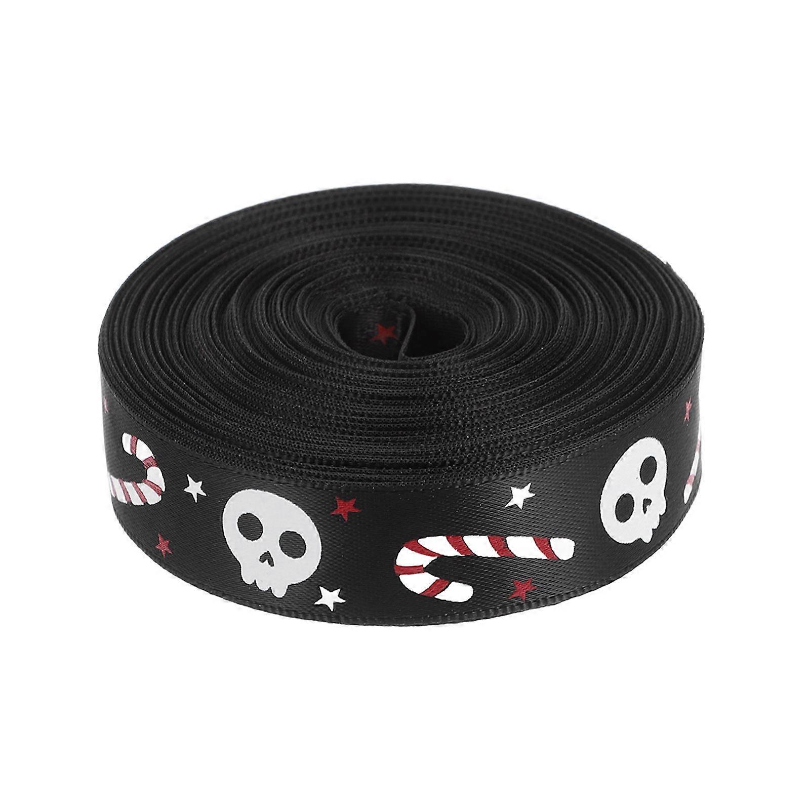 DIY Bow Making Ribbon for Halloween Celebrations and Crafting Unique Designs Multi Color 1 Roll
