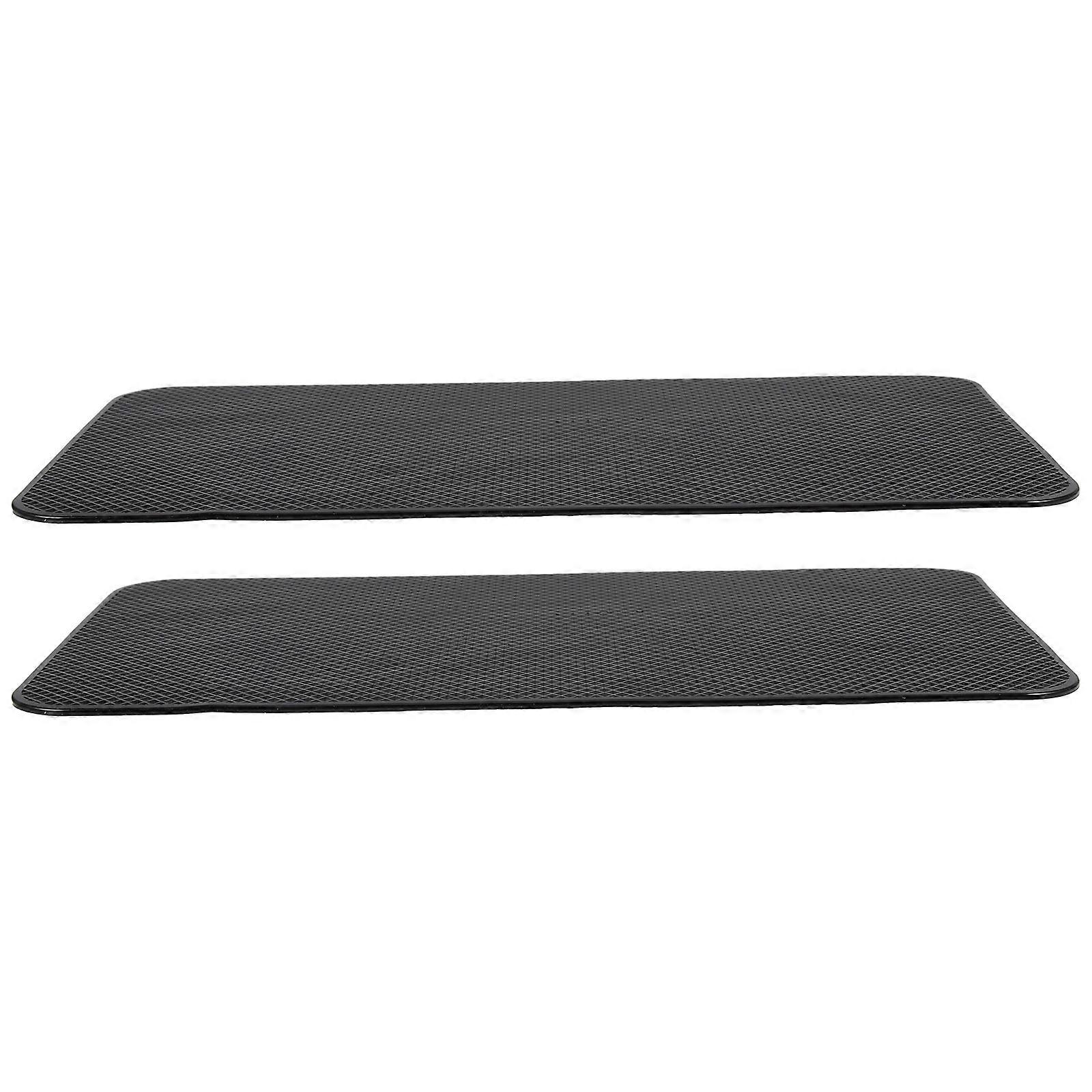Non-Slip Dashboard Pad 2Pcs Car Anti-Skid Mat Holder Automotive Dashboard Accessories For Car Owners 15X27X0.25CM Simple Design