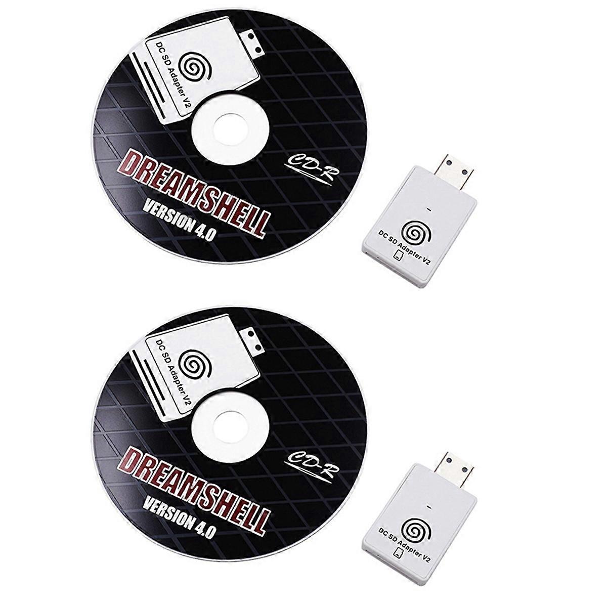 2X Dc SD TF Card Adapter Reader V2 Voor for Dreamcast En Cd Met Dreamshell Boot Loader