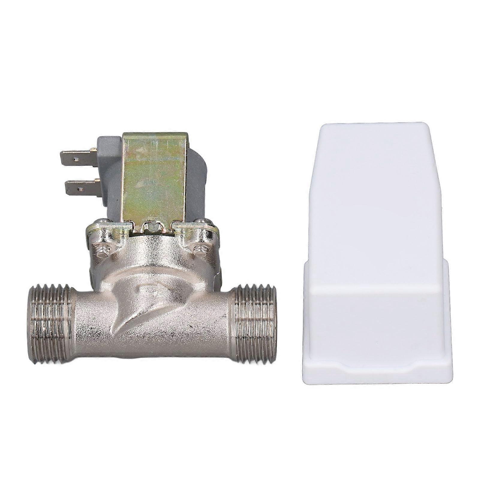 Water Inlet Solenoid Valve G1/2 Ni-Plating DC12V 0-120℃ 0-0.008MPA for Washing Machines and Water Dispensers