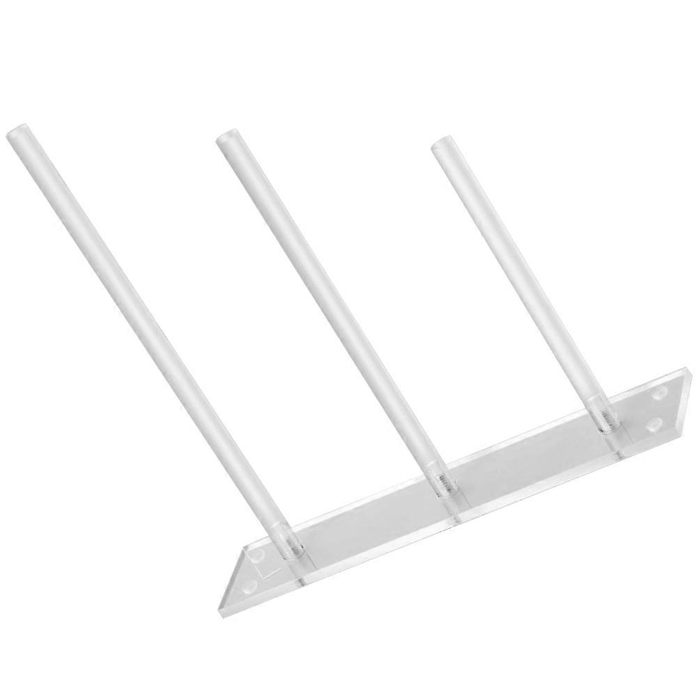 Acrylic Hair Tie Holder Organizer with Ample Storage Space for Home Use 6.5 x 4.2 Inches