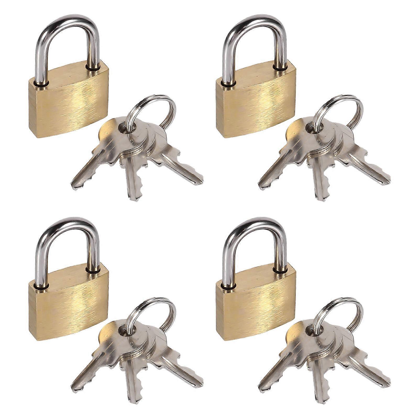 Padlock for Home Use corrosionresistant and rustproof brass material with 3 keys each 4pcs