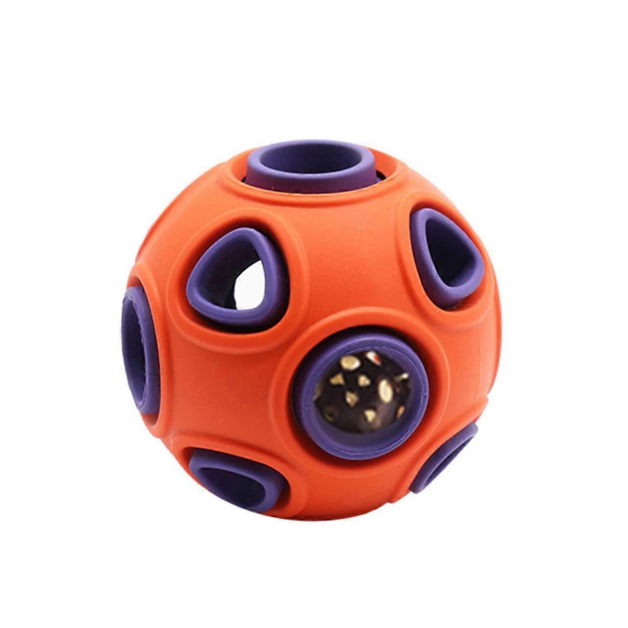 Squeaky Ball for Dogs - Two Pack Puppy Training Toy, Large Size, Stimulating Springy Chew Ball for Pets