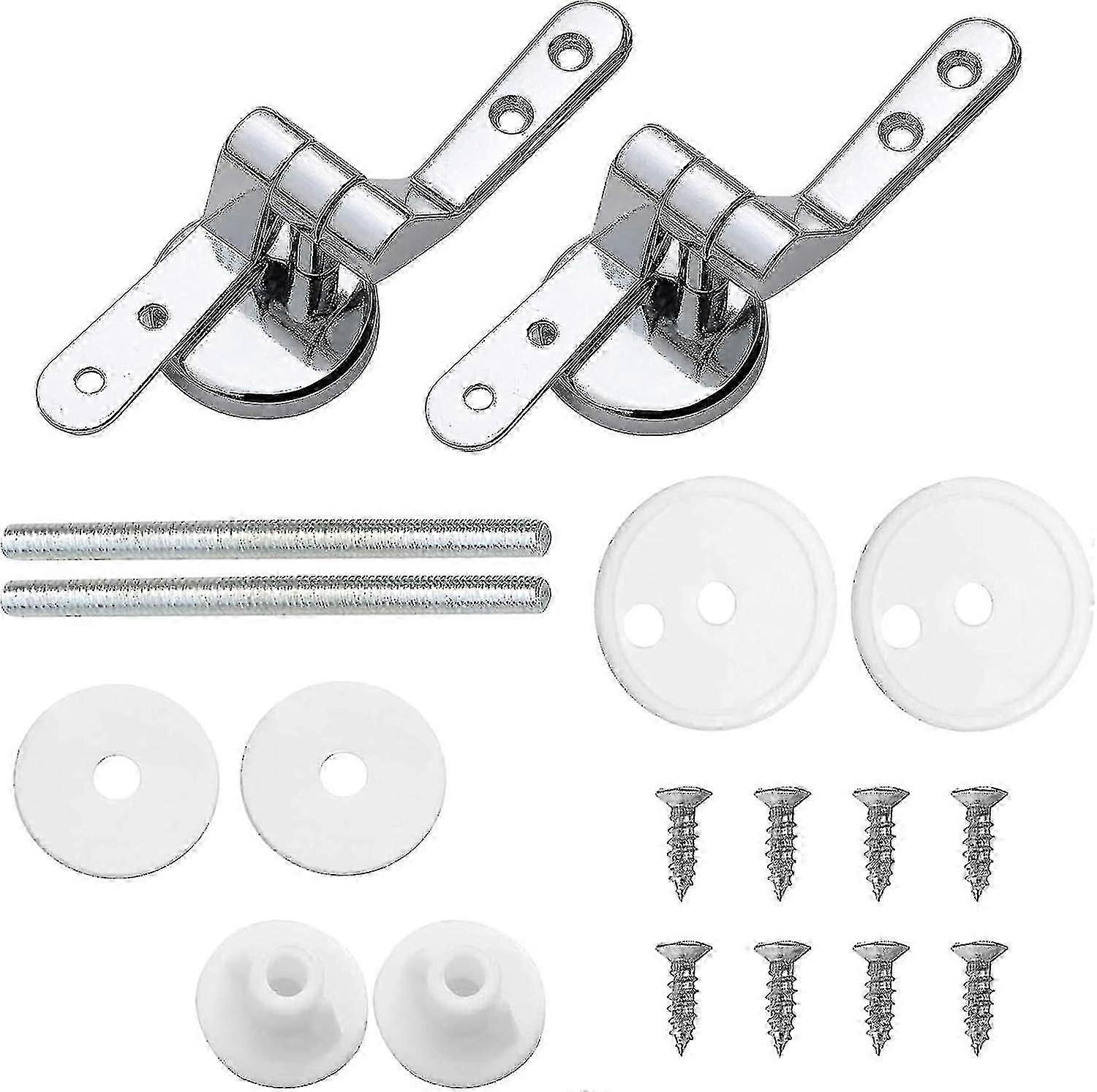 Byte av toalettsitsgångjärnsfästen - lämplig för alla typer av toalettstilar såsom, toalettsits gångjärn toalettsits