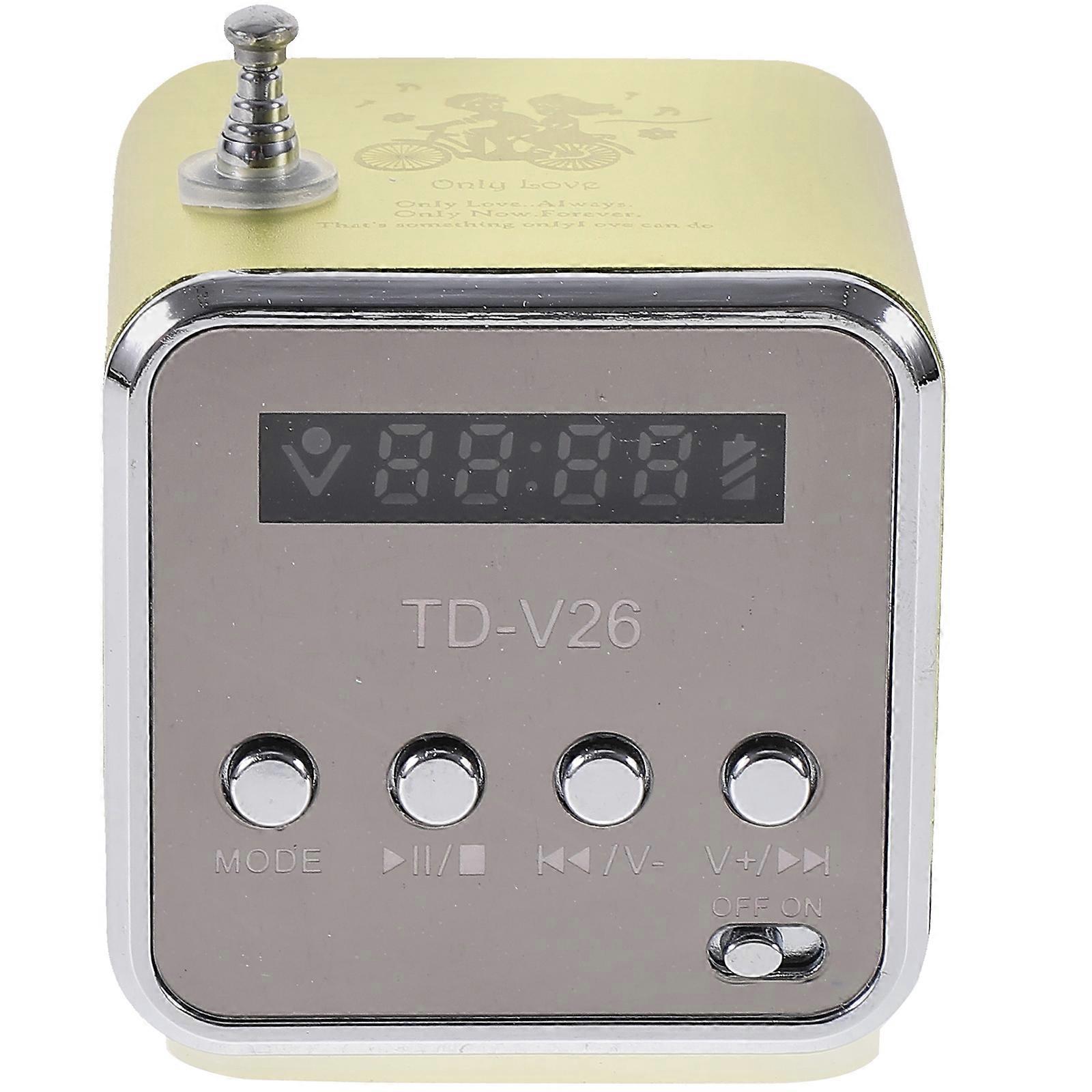 Wireless Retro Portable Speaker With Function For Outdoor Use Rectangular 1 Set