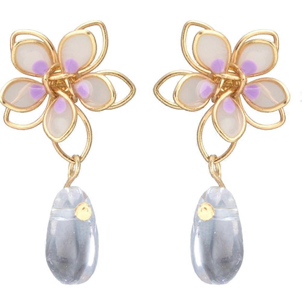 Floral Theme Dangle Earrings Unique Jewelry For Various Occasions 1 Pair
