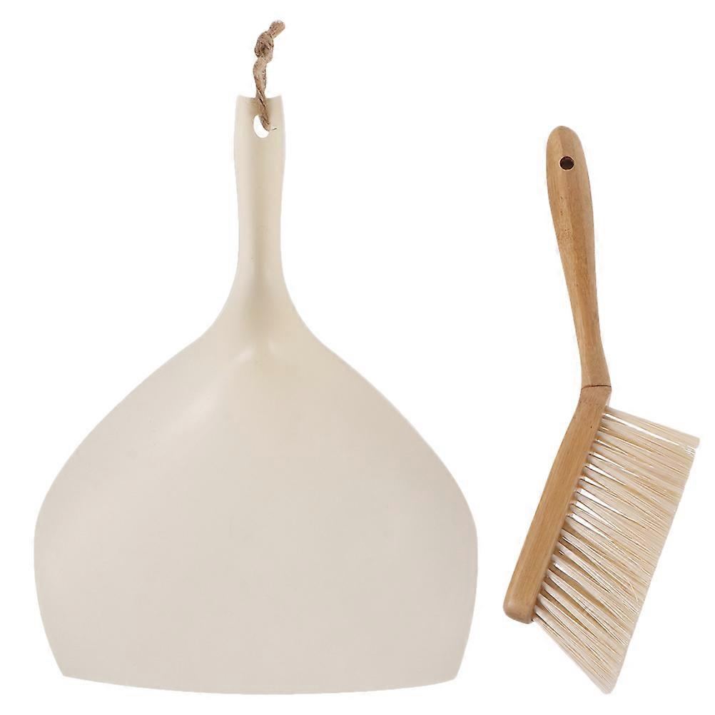 1 Set of Household Mini Broom and Dustpan Desktop Practical Cleaning Tool