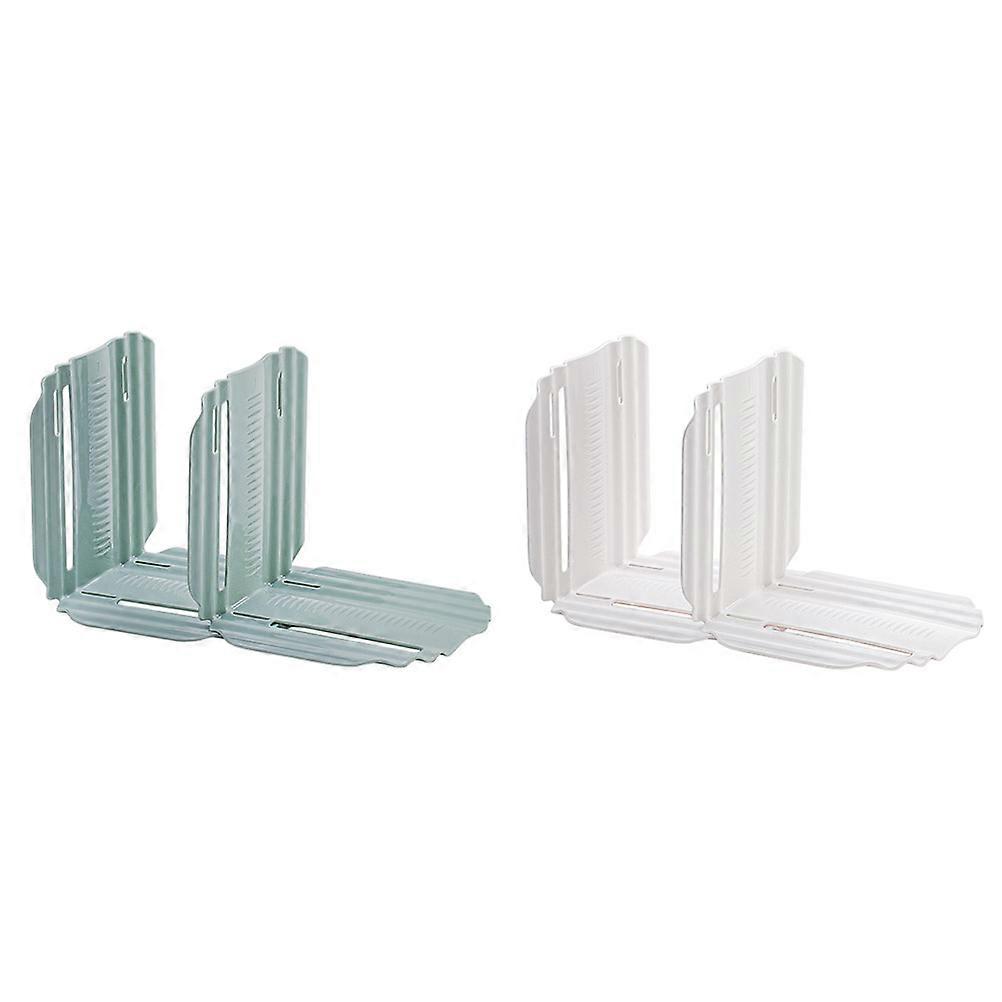 Drawer Food Partition Plate 4Pcs Retractable Storage Dividers Perfect For Office Desk Organization Green Material