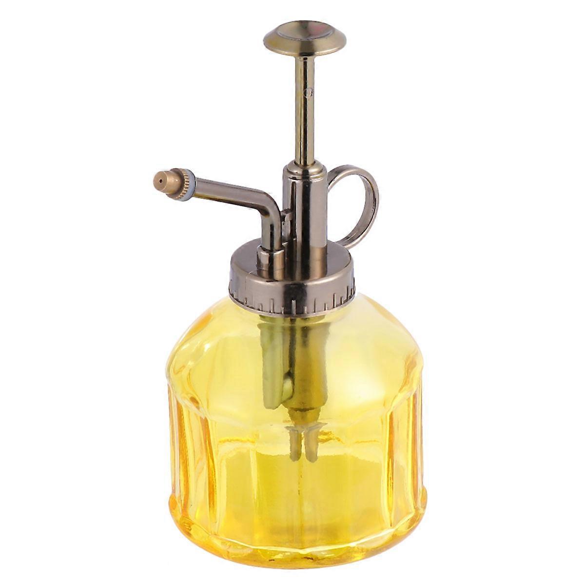 Water Mist Bottle Glass Material For Garden Art Portable Hand Pressure Type 1Pc