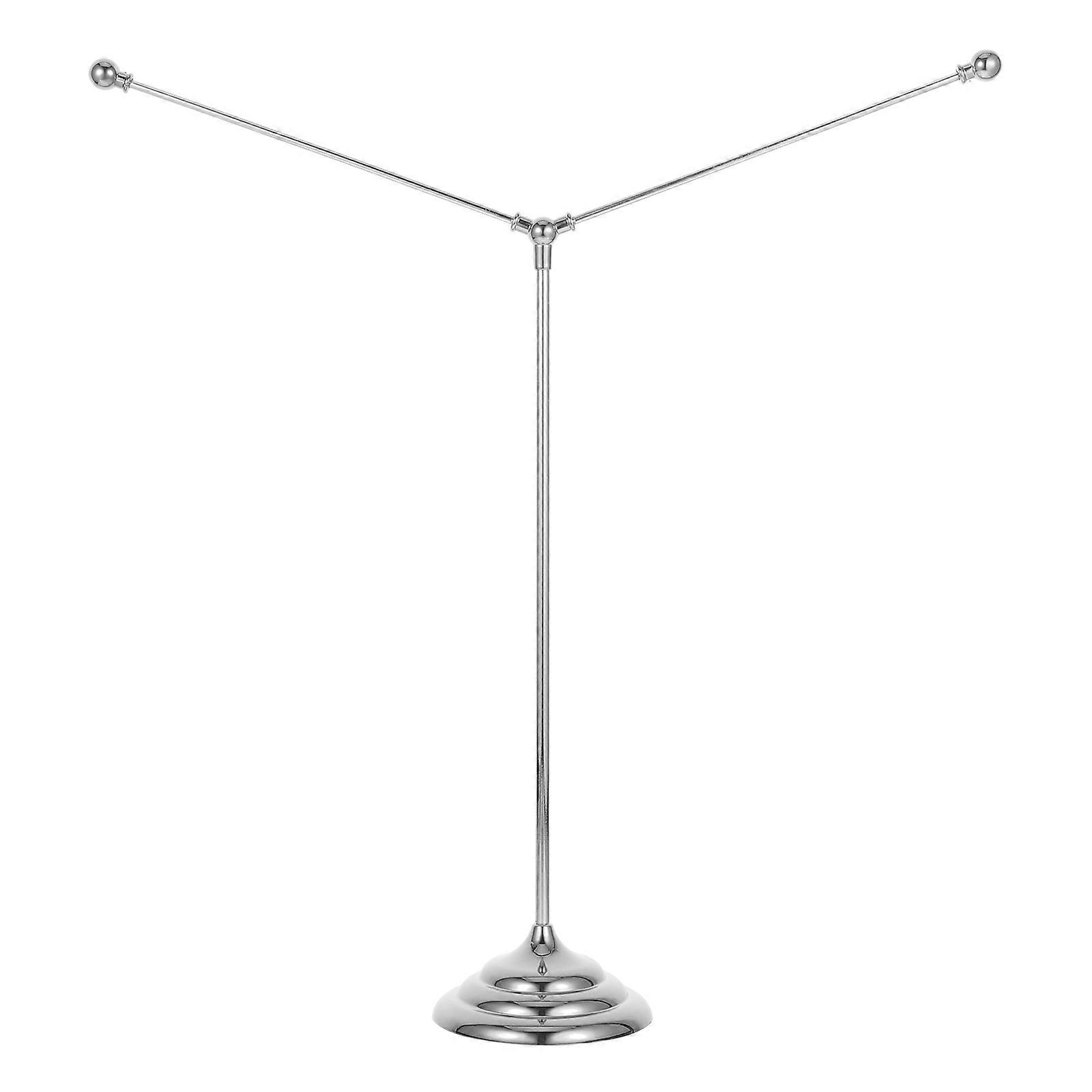 It sounds like you're describing a **Y shaped flagpole stand** or **desktop flag holder**. These are commonly used for **office desks, tabletop