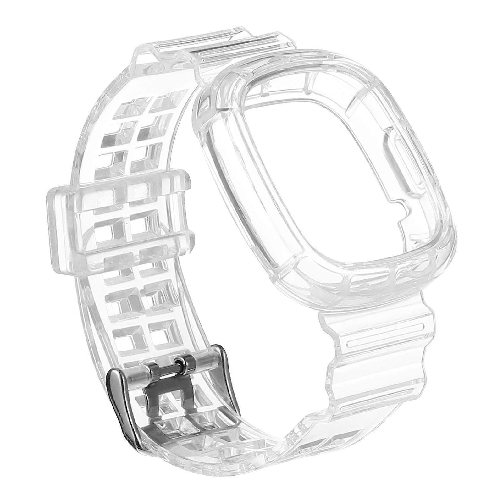 Stylish TPU Case With Integrated Band For Versa3 Adults Everyday Wear Comfortable 1Pack