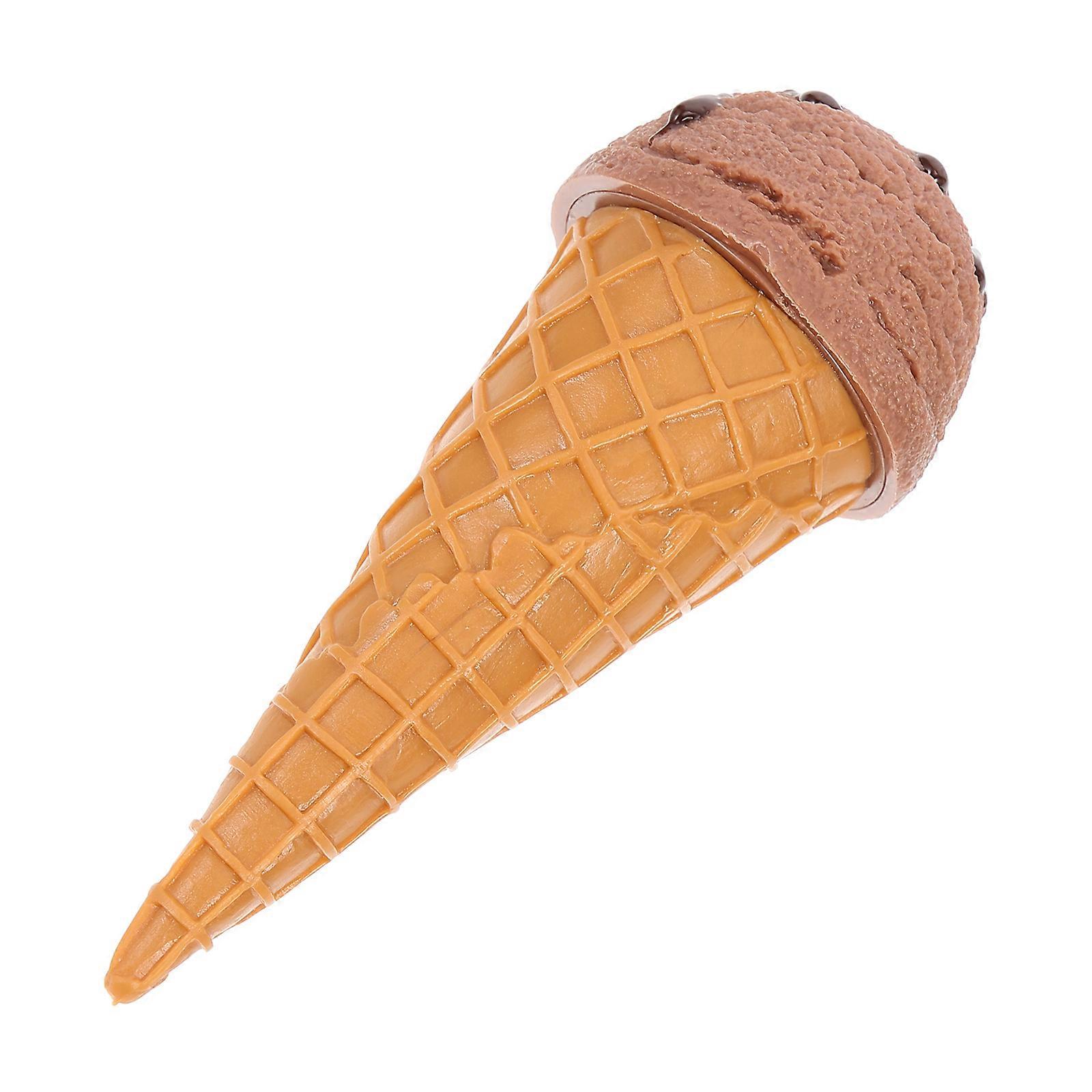 Chocolate PVC Ice Cream Toy for Decor Light in Weight and Portable Design 7 inch