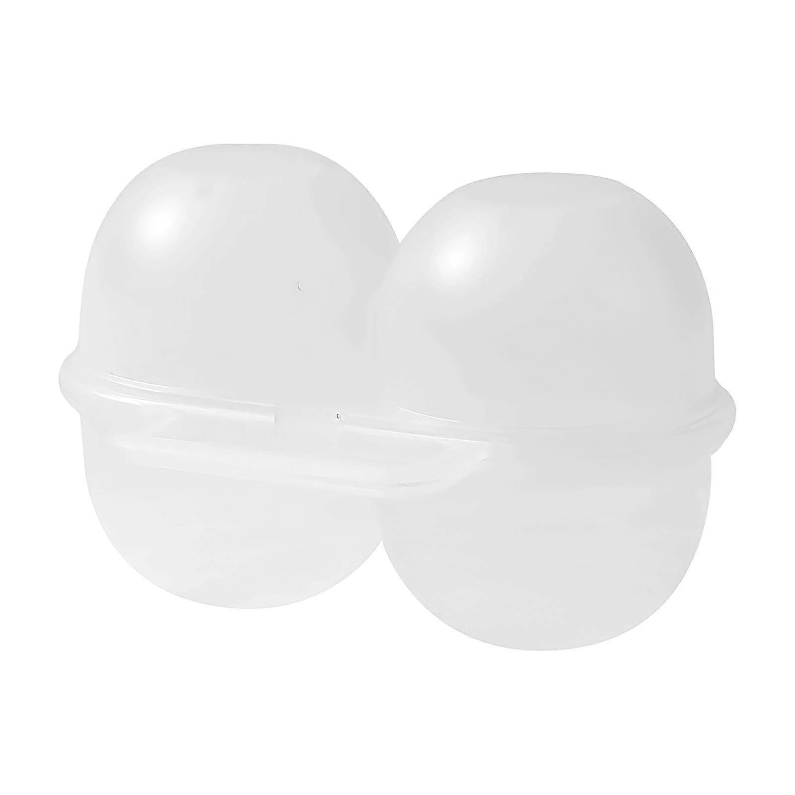 Egg Transport Box - 2 Portable Egg Storage Containers with Shock Absorber for Fridge, Travel, and Picnic Use