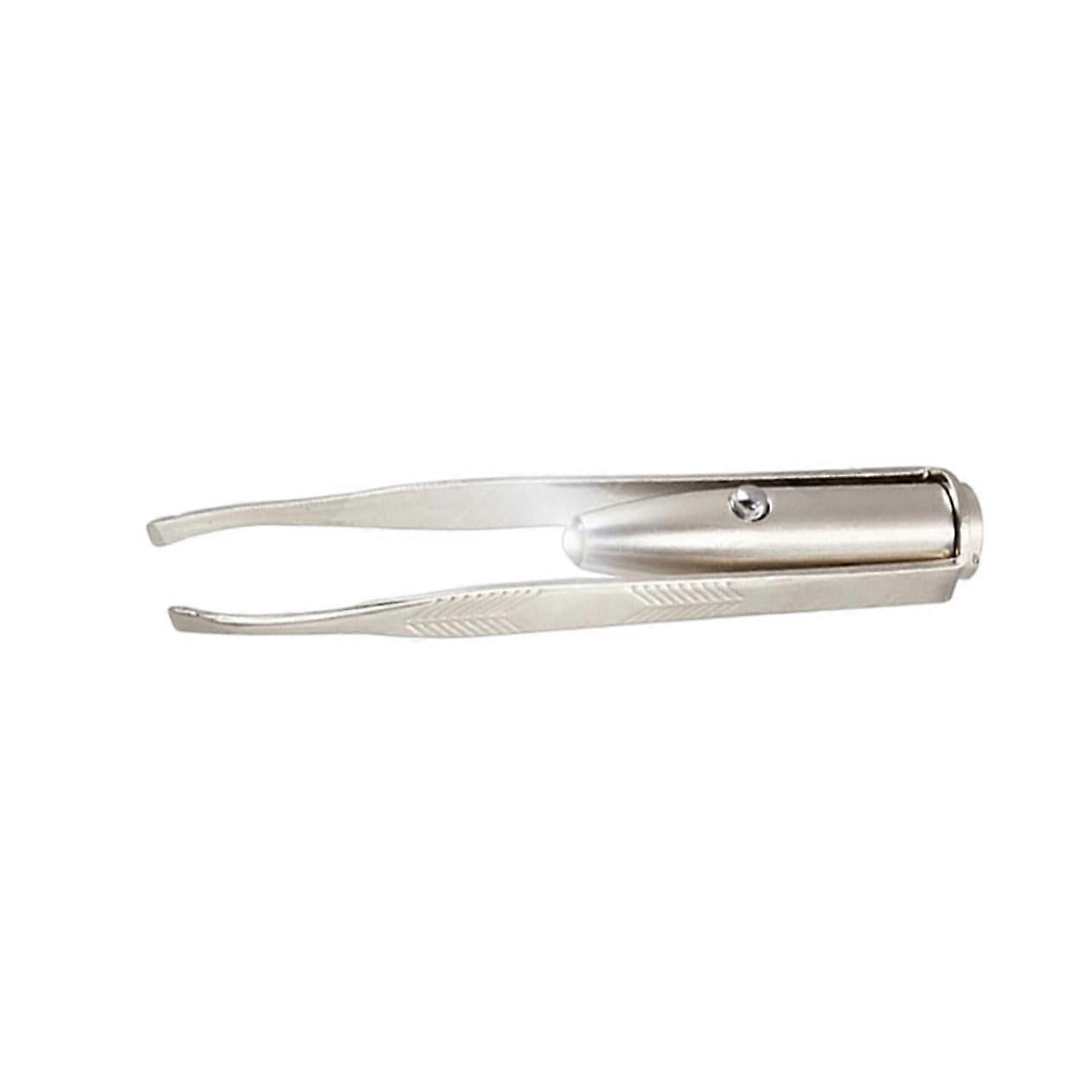 LED Eyebrow Tweezers with Built-In Light for Precise Hair Removal, Portable Makeup Tool for Optimal Eyebrow Visibility