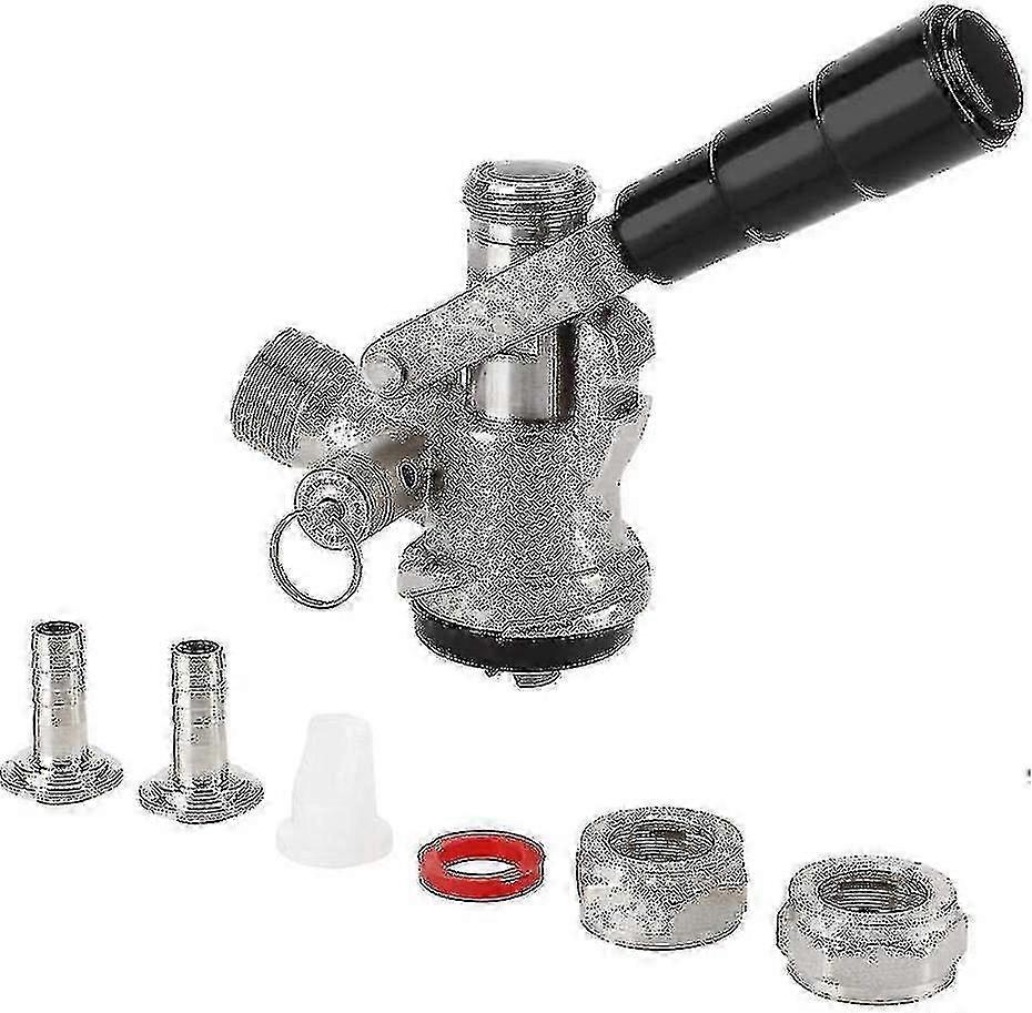 樽カプラーSタイプ圧力ビールディスペンサー、安全圧力リリーフバルブ付き自家醸造システム、6つの継手+ dgi付き