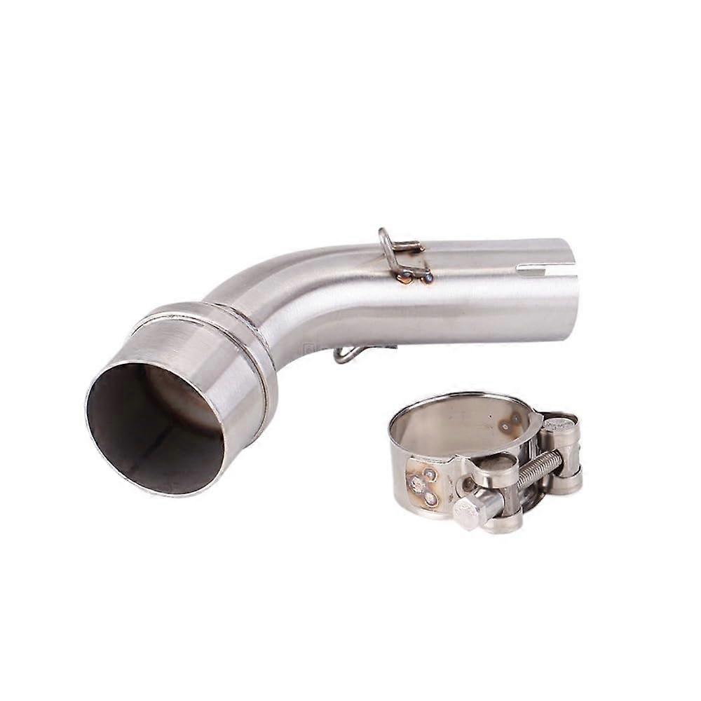 Adjustable Muffler Silencer for YZF-R3 R25 MT03 2015-2022 Exhaust Pipe Middle Link Slip On Silver Motorcycle Accessory