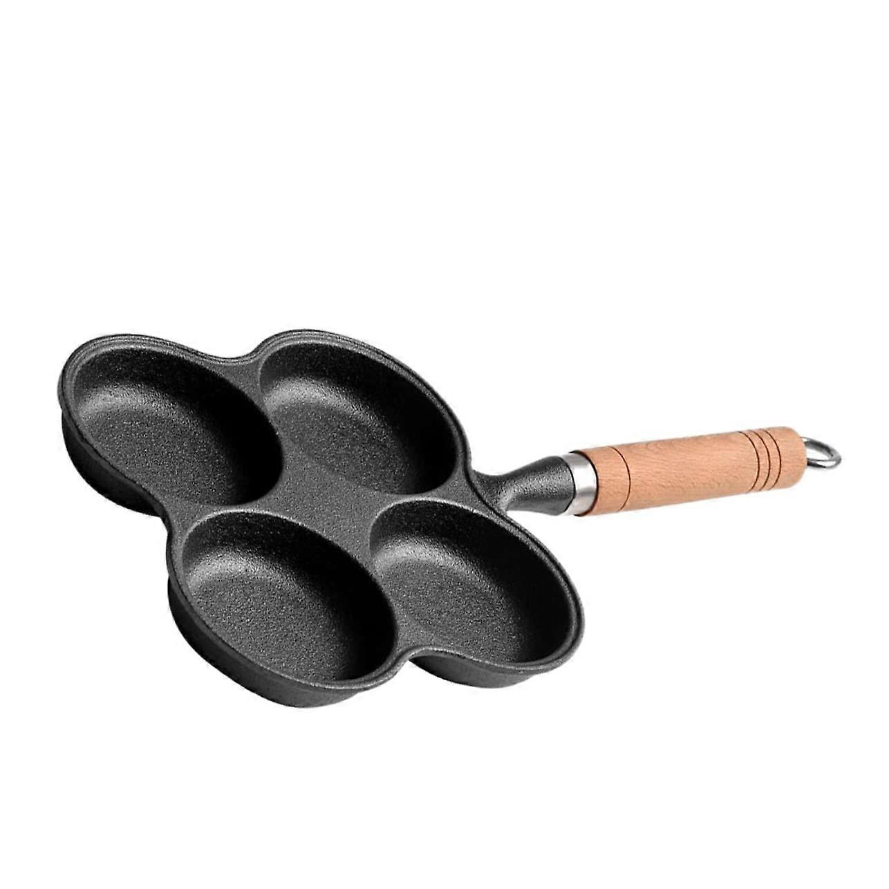 1Pc Non Stick Egg Frying Pan Four Omelette Pot for Pancakes Design for Breakfast and Meals
