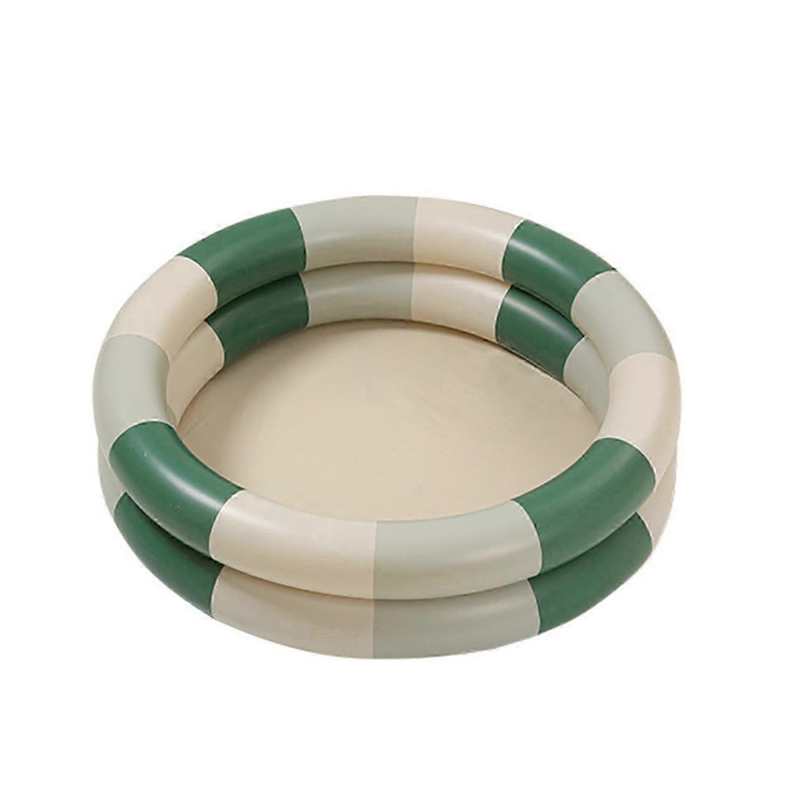 Inflatable Swimming Pool for Kids Reusable Baby Pool Portable Small Swimming Pool Round Swimming Pool Indoor Kiddie Pool beige 120