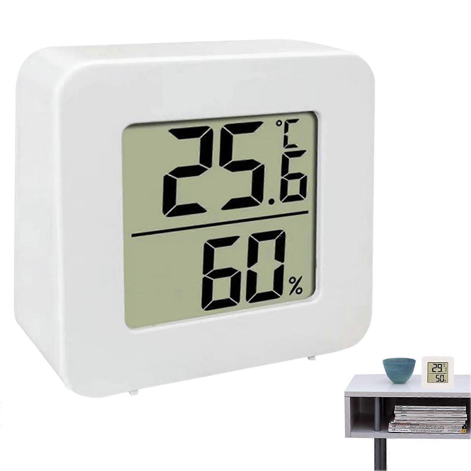 Humidity Monitor, Room Temperature Reader, Small Electronic Meter Accurate for Wine Cellar RV Baby Room Freezer Basement Chicken Coop