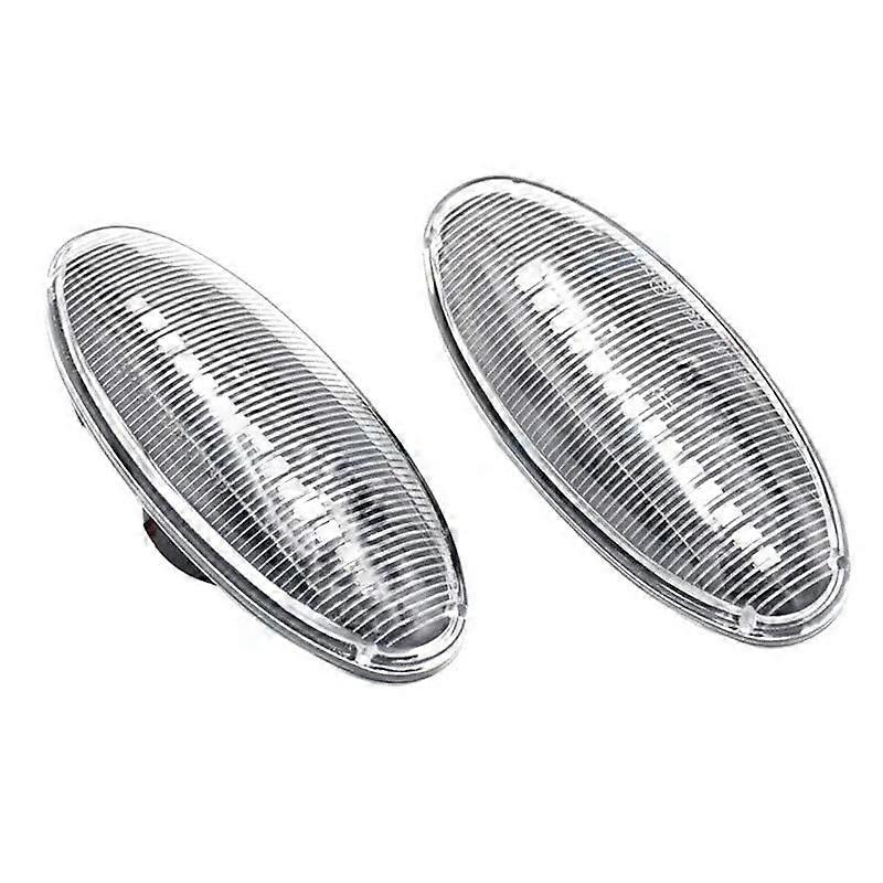 1 Pair Clear Lens Dynamic Fender Side Marker Light Turn Signal Lamp Fit For Navara D22 NP300 For Frontier PickUp 19982005 Ref: 8944