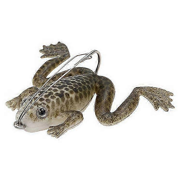 Frog Design Fishing Lure: Soft Bait 3g Realistic Artificial Frog Topwater with Hook