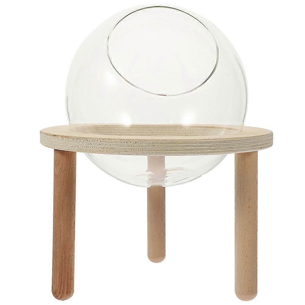 Transparent Glass Hamster Bathtub Multi Functional Sand Bath Container for Hamsters and Chinchillas, Easy to Clean Daily Use Bathroom Accessory