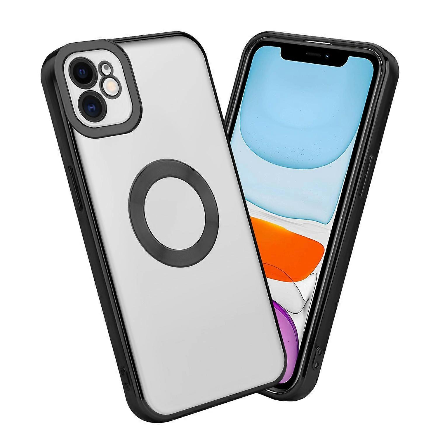 iPhone 12 保护壳 TPU 保护壳 - 镀铬外观,带相机保护膜