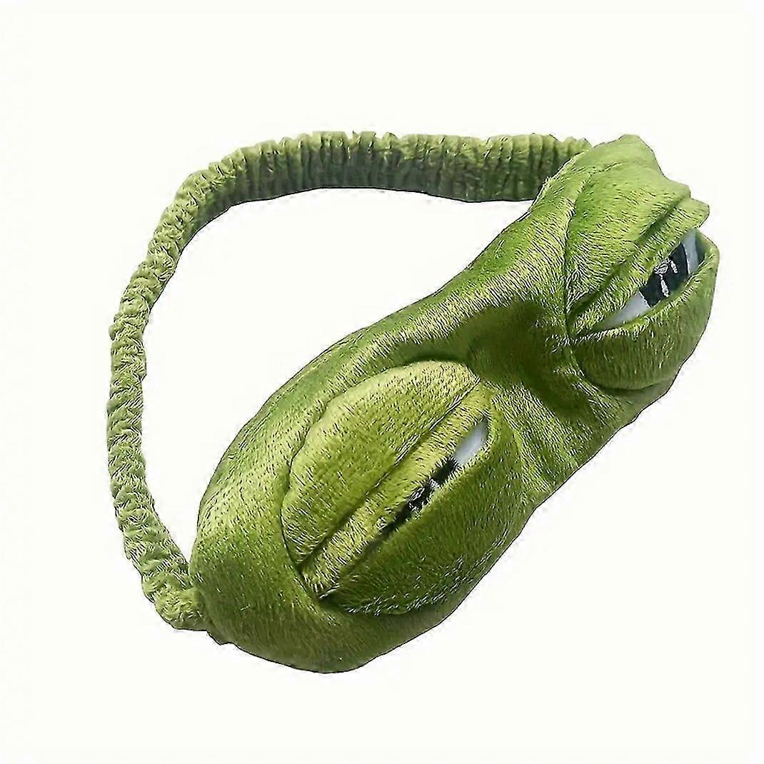 Cute Frog Eye Mask for Sleeping, Comfortable & Light-Blocking Sleep Aid, Soft & Relaxing Night Mask