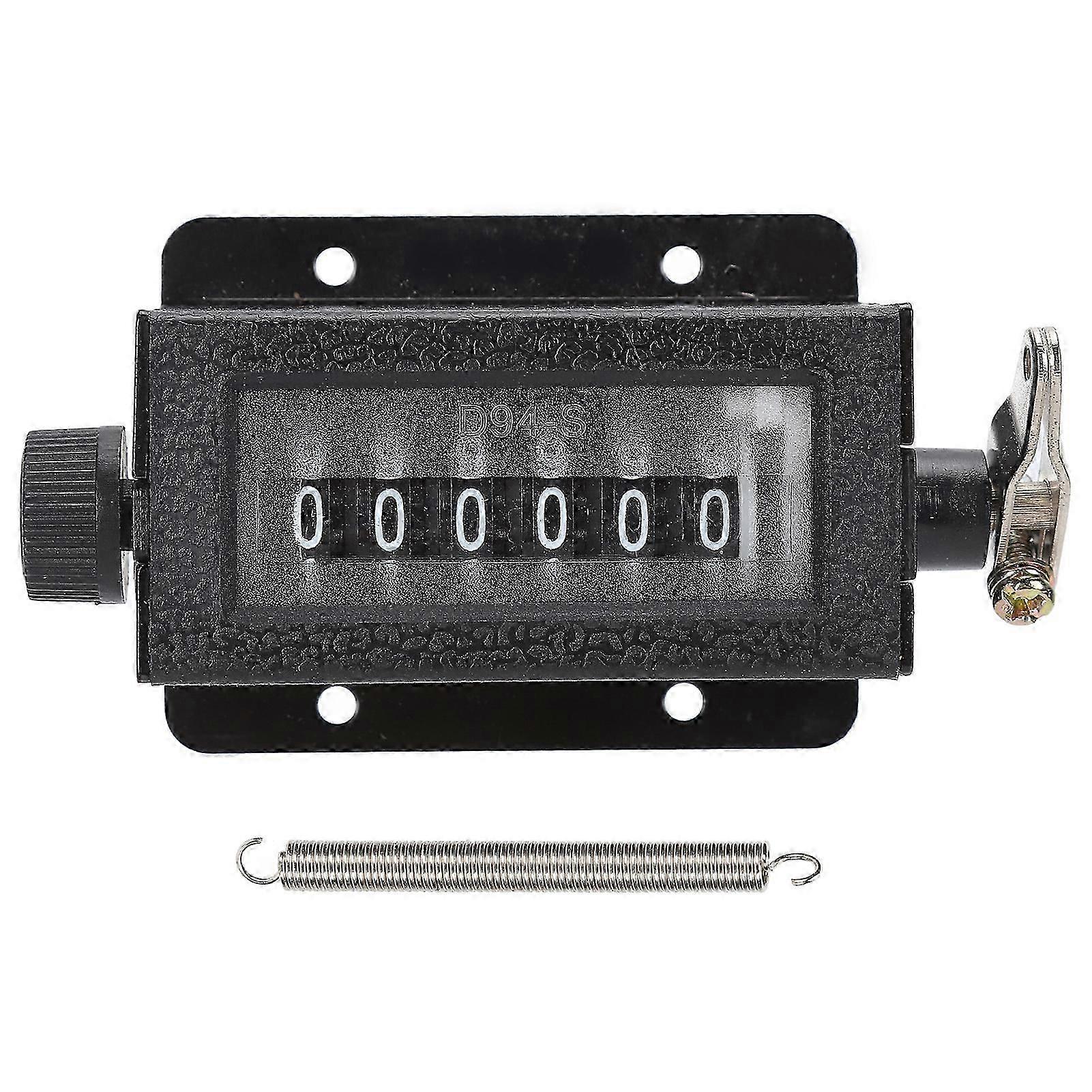 Mechanical Counter 6 Digit Hand Pull Stroke Tally Counter with Spring for Punch Press D94?S