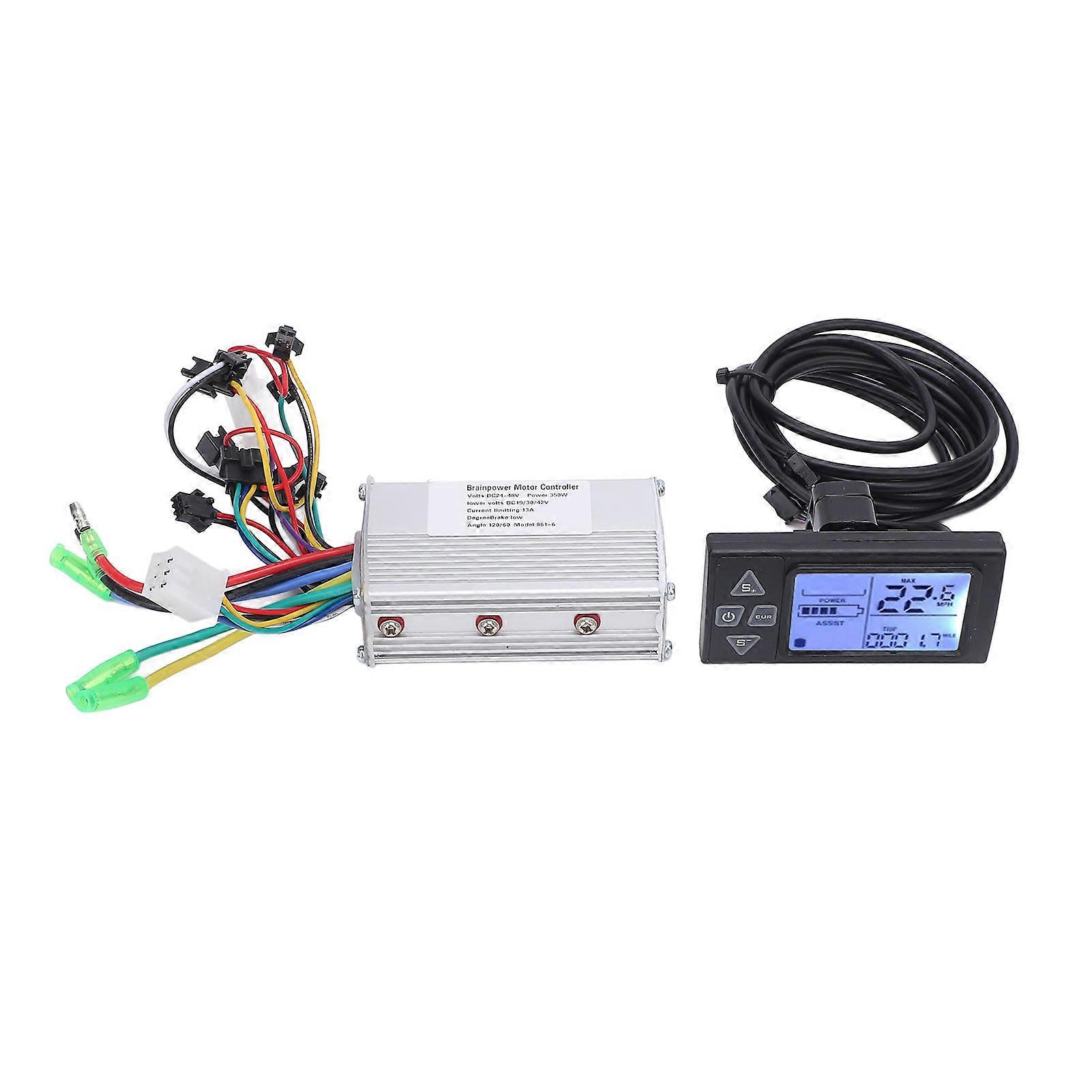 24V-48V 350W Brushless Motor Controller with LCD861 Rainproof Display