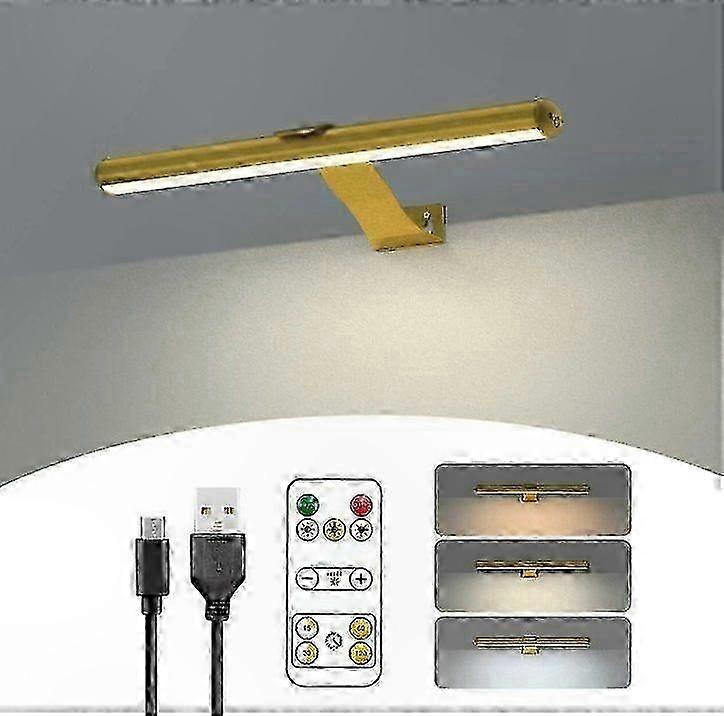 Wireless Magnetic Art Lamp with Remote, 300LM Rechargeable Picture Light, 3 Lighting Modes Wall Display Fixture