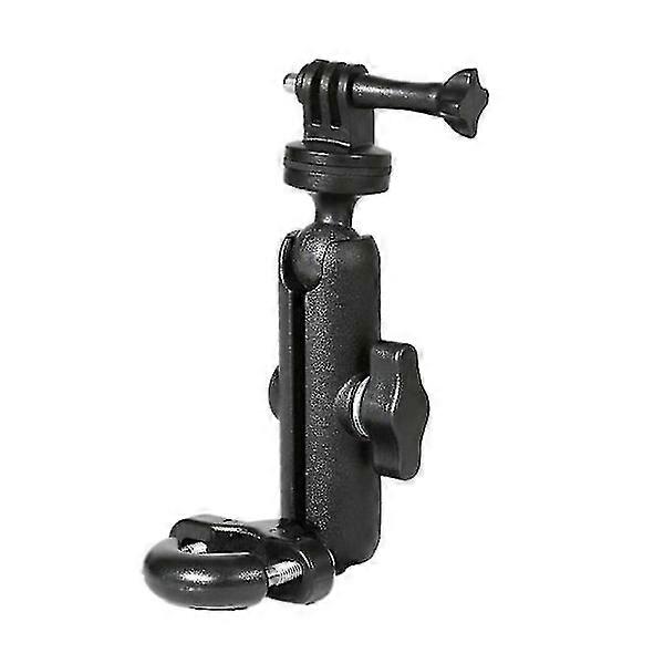 Motorcycle Bike Camera Holder Handlebar Rearview Mirror Mounting Bracket 1/4 Metal Tripod for Go-pro Hero8/7/6/5/4/3+ Action Cameras